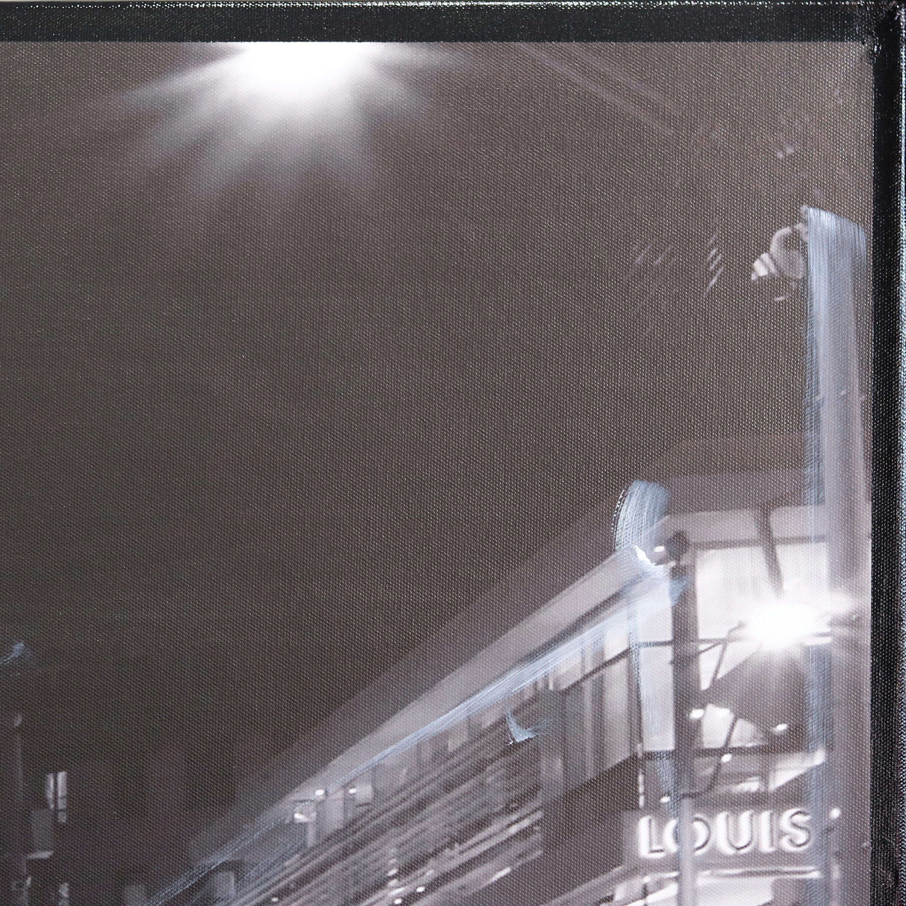 Rodeo Dr. Early Nights - Large Urban Landscape Photography Painting For Sale 4
