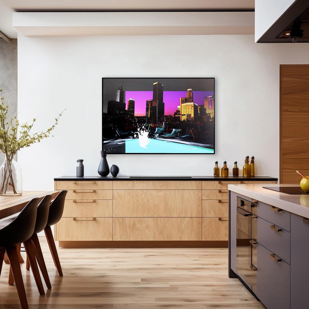 Shaker Nightswim - Peinture de paysage urbain - Art original en vente 1