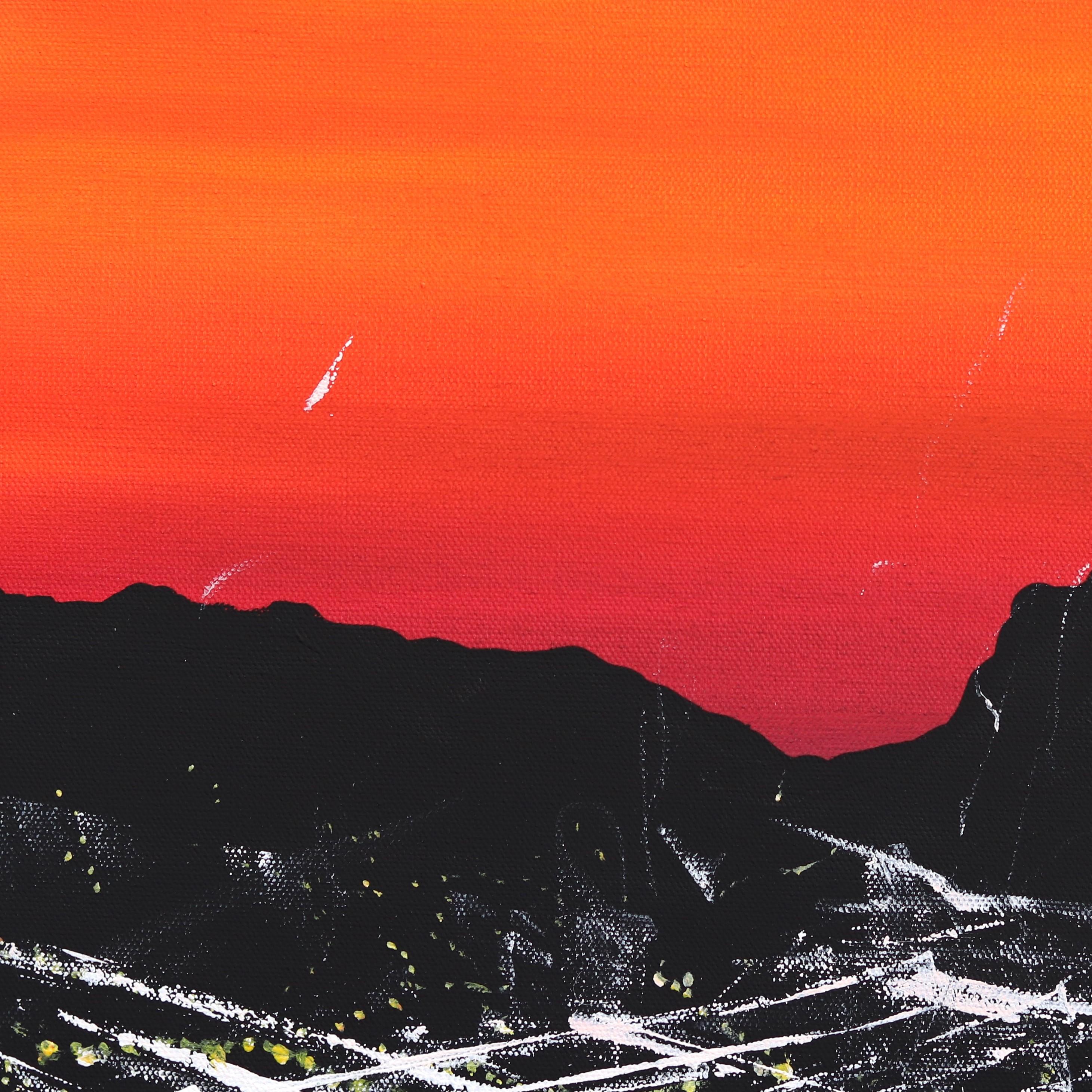Canyon-Sonnenuntergang (Zeitgenössisch), Painting, von Pete Kasprzak