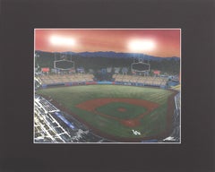 El Estadio de los Dodgers Casi Otra Vez Hora de Juego - Fotografía Urbana Pintura Arte sobre Papel