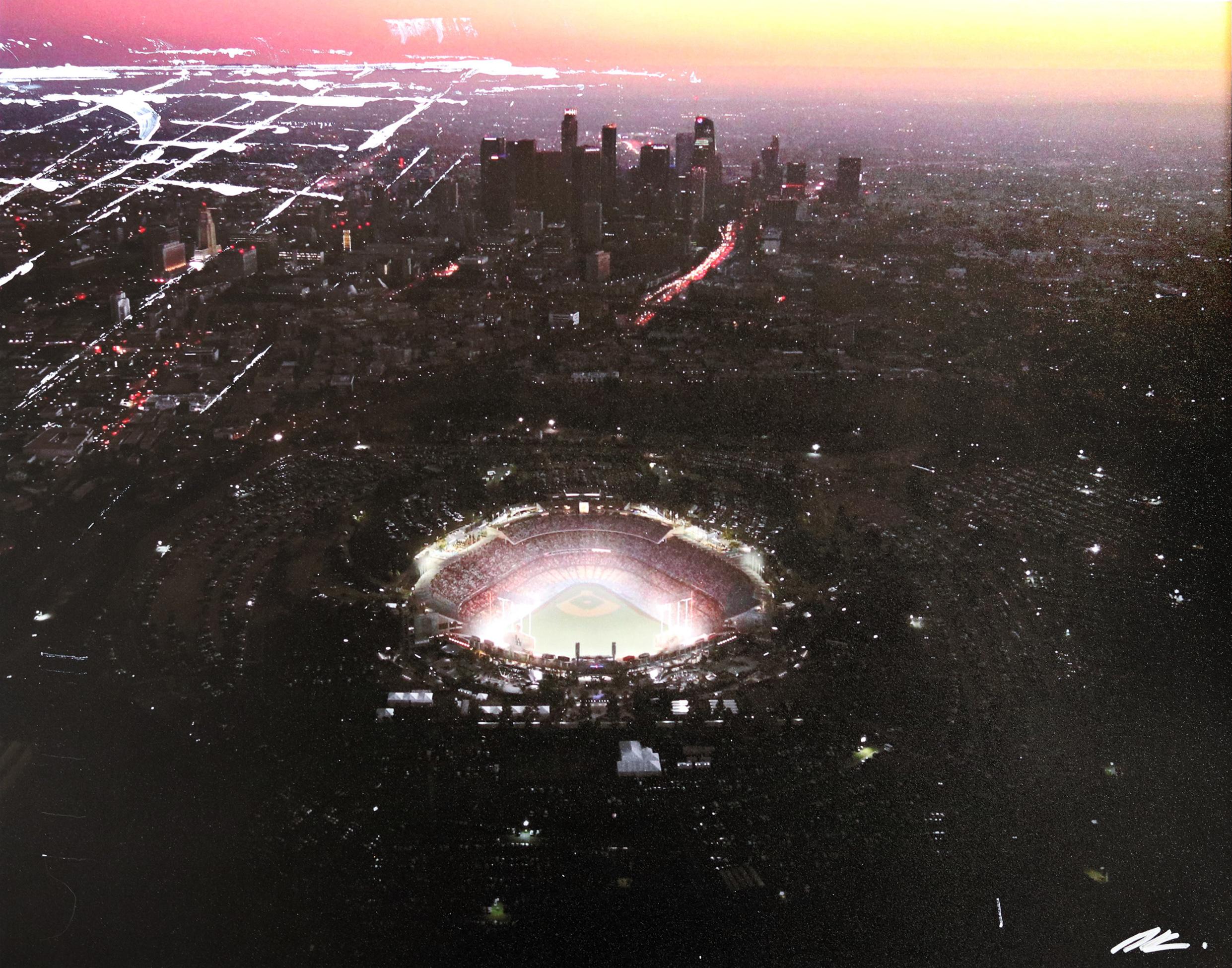 Pete Kasprzak Landscape Photograph - Dodger Stadium Sky High