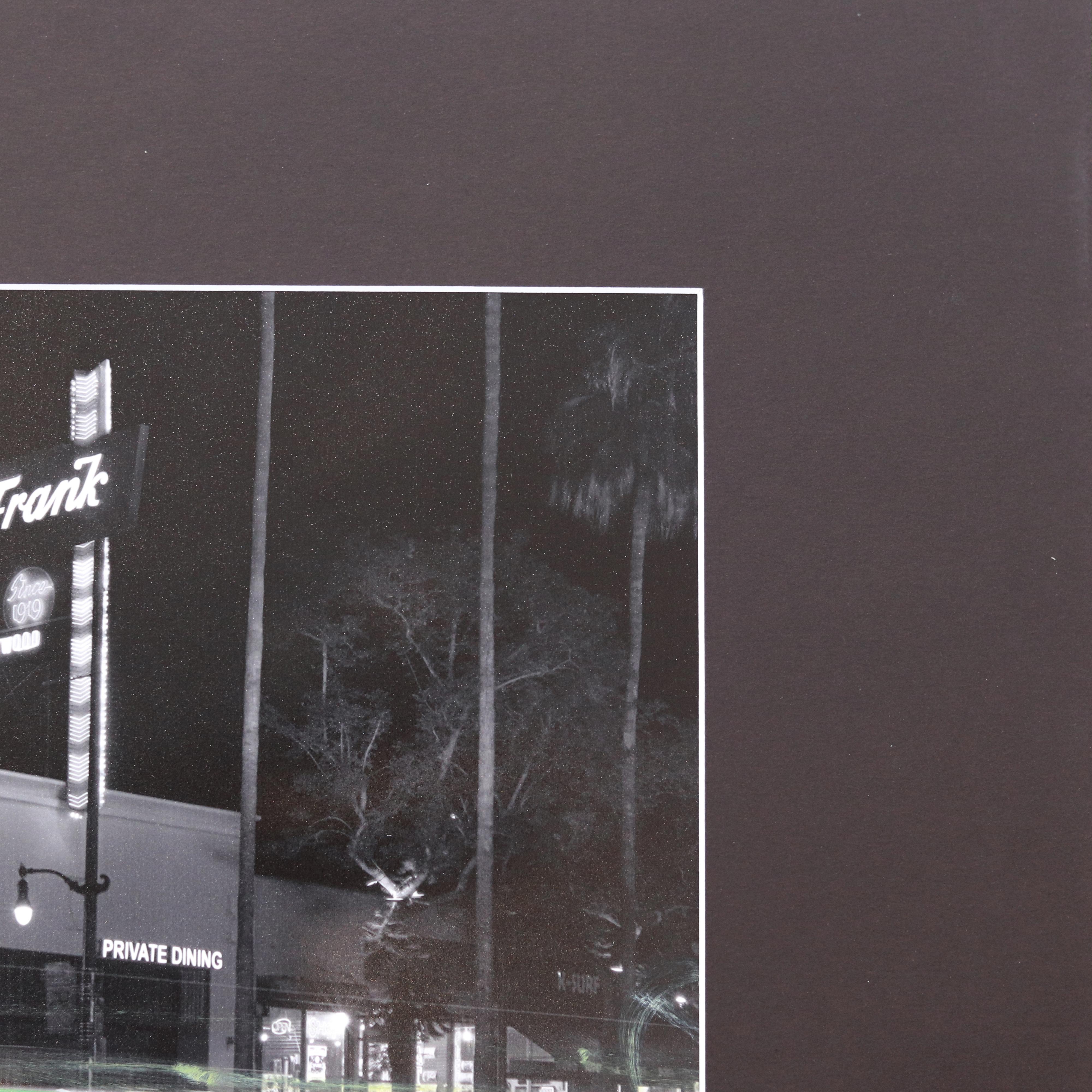 Hollywood's Oldest (Musso & Frank) - Urban Photography Painting Art on Paper For Sale 1