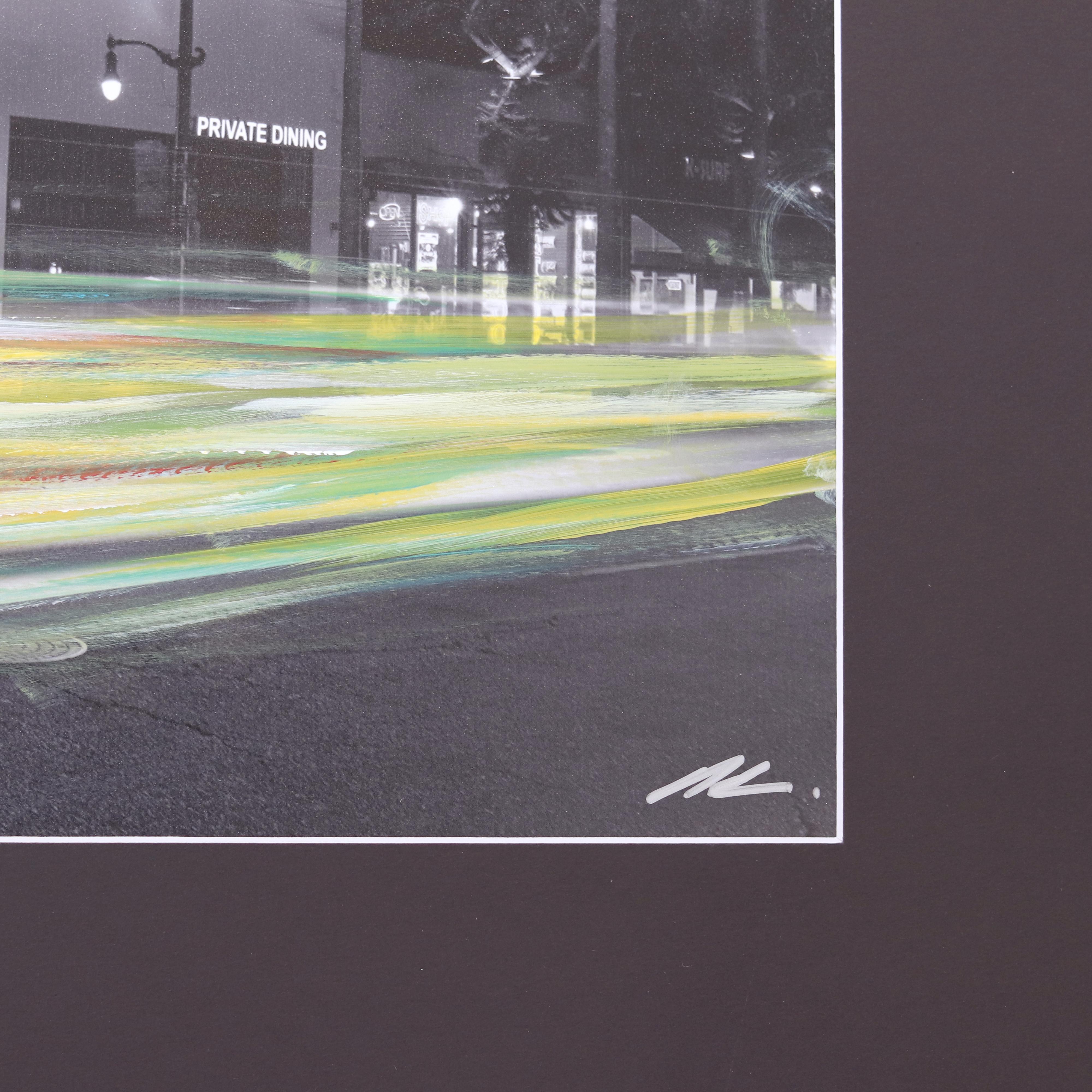 Hollywood's Oldest (Musso & Frank) - Urban Photography Painting Art on Paper For Sale 3