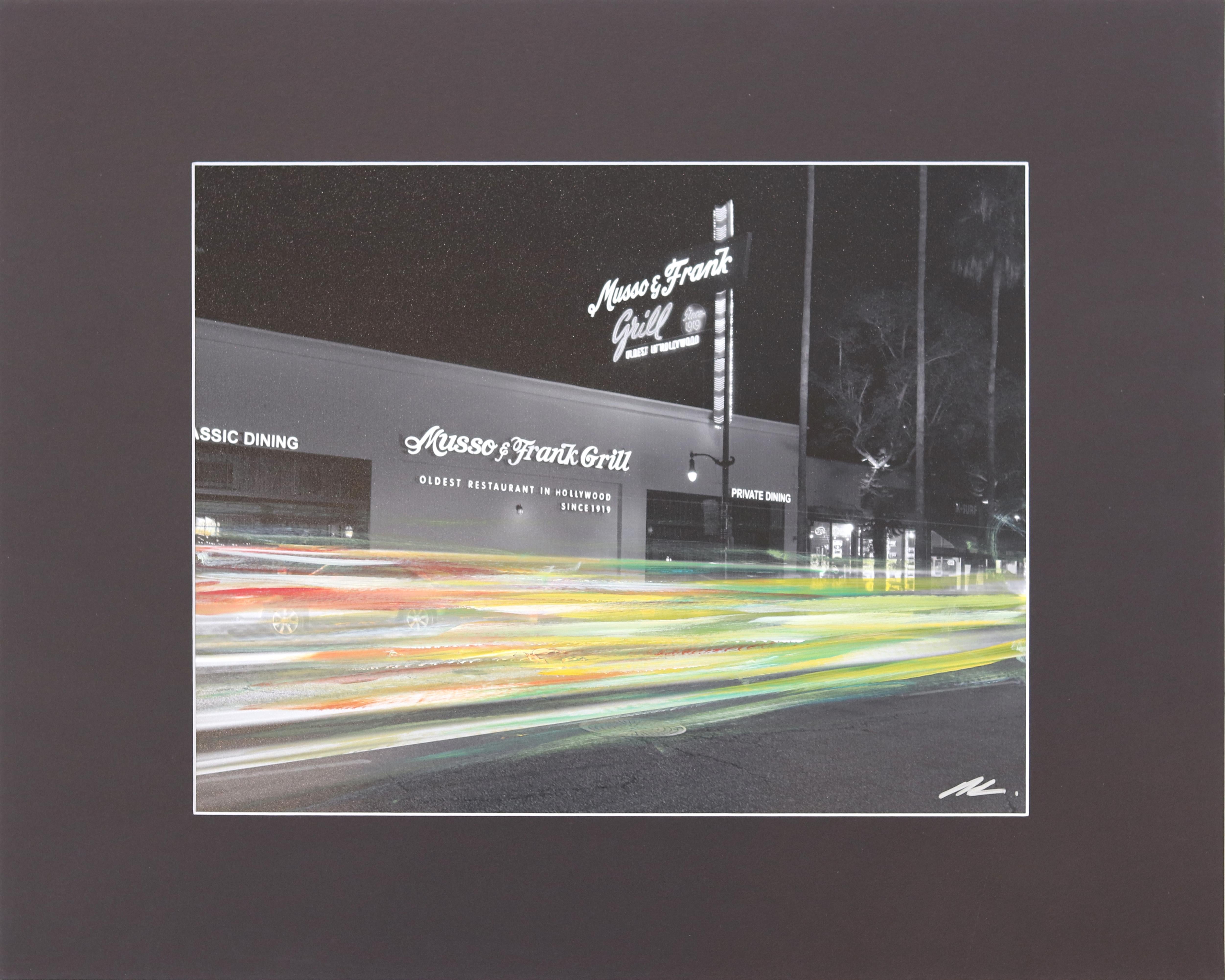 « Hollywood's Oldest (Musso & Frank) - Peinture de photographie urbaine sur papier