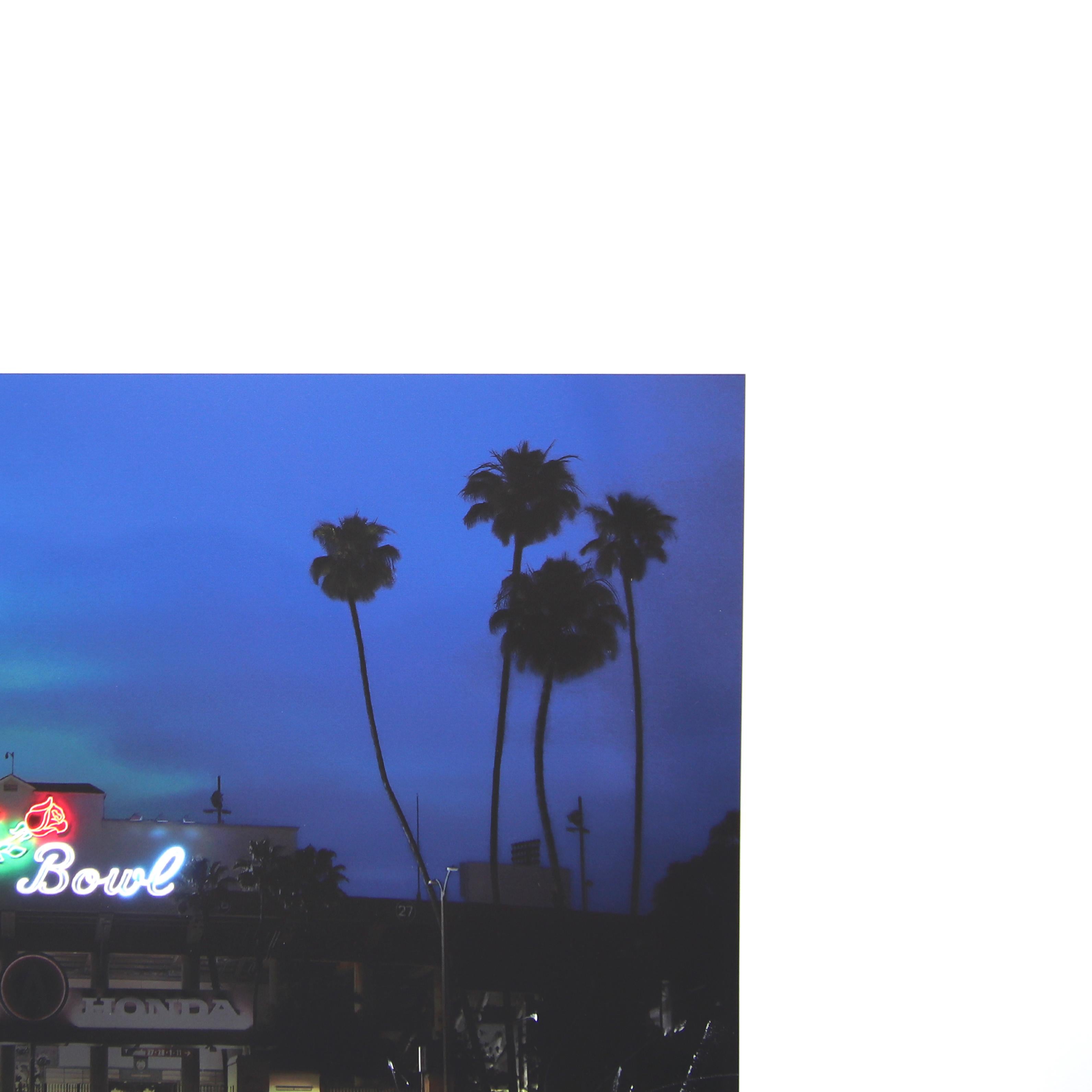 Rose Bowl - Urban Landscape Photography Painting Art on Paper - Contemporary Mixed Media Art by Pete Kasprzak