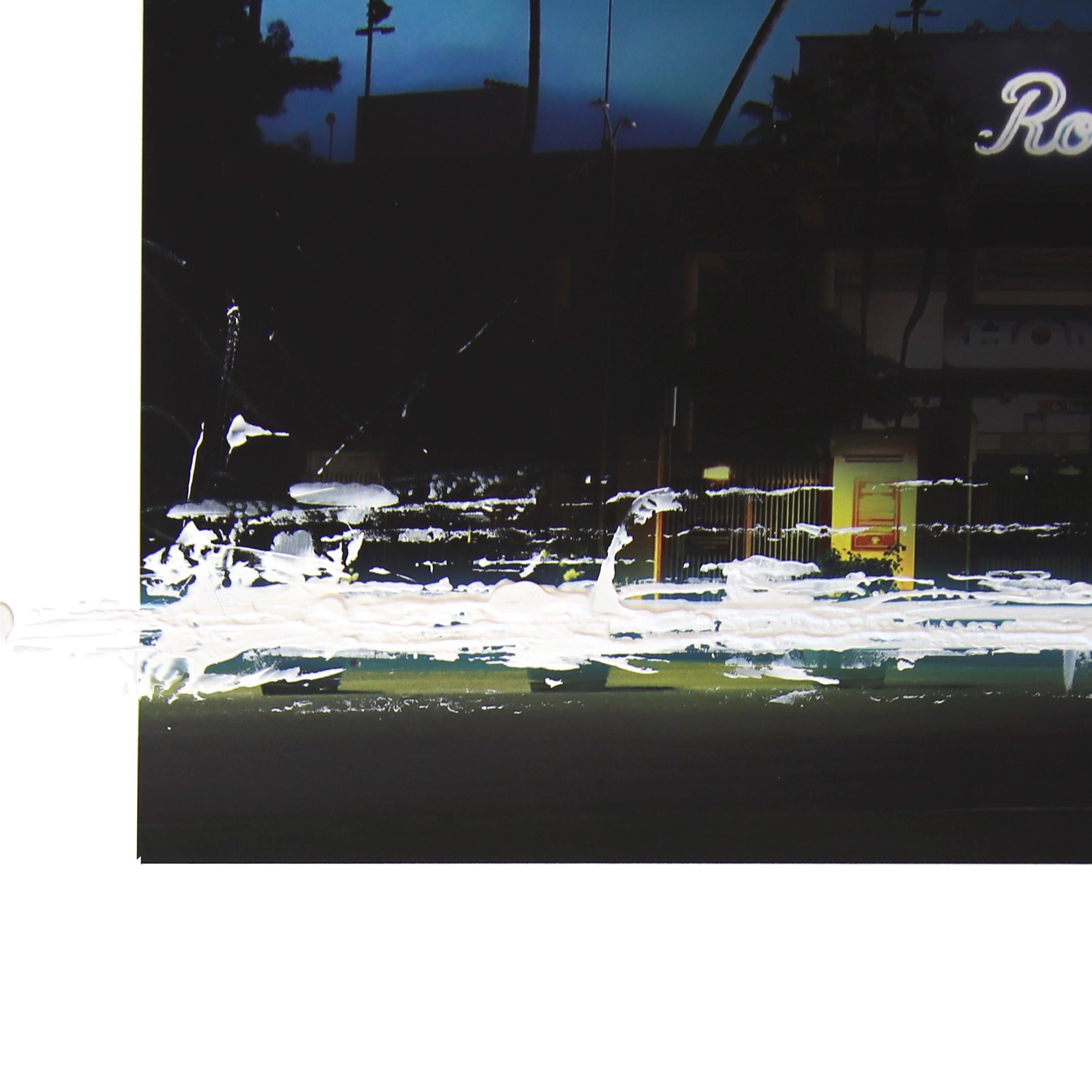 Rose Bowl - Urban Landscape Photography Painting Art on Paper For Sale 1