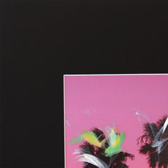 Santa Barbara Grouped Palms I  - Urban Landscape Photography Painting Art