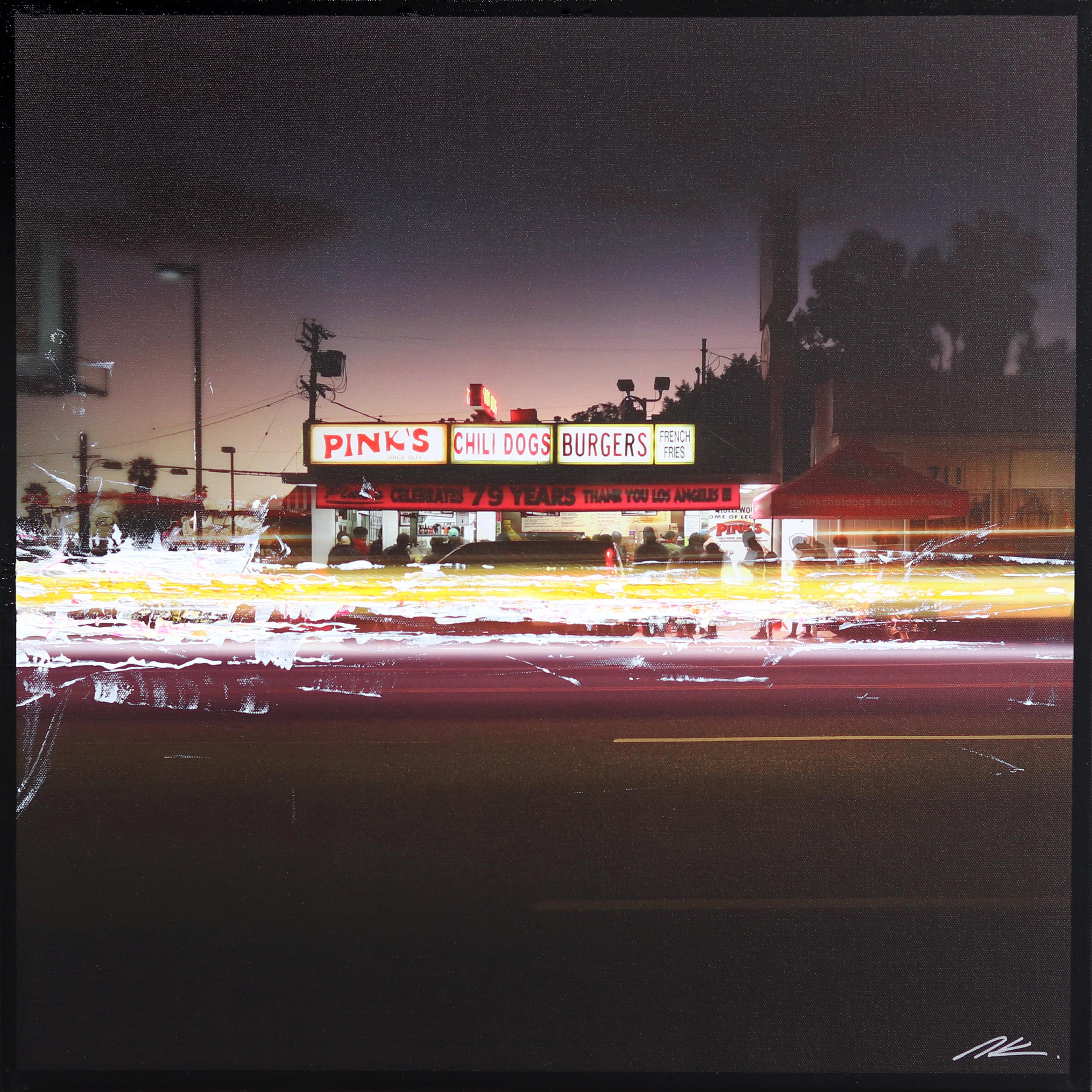 SPIN Pink's Hot Dogs - Chili Dog, Please   -  Urban Landscape Painting