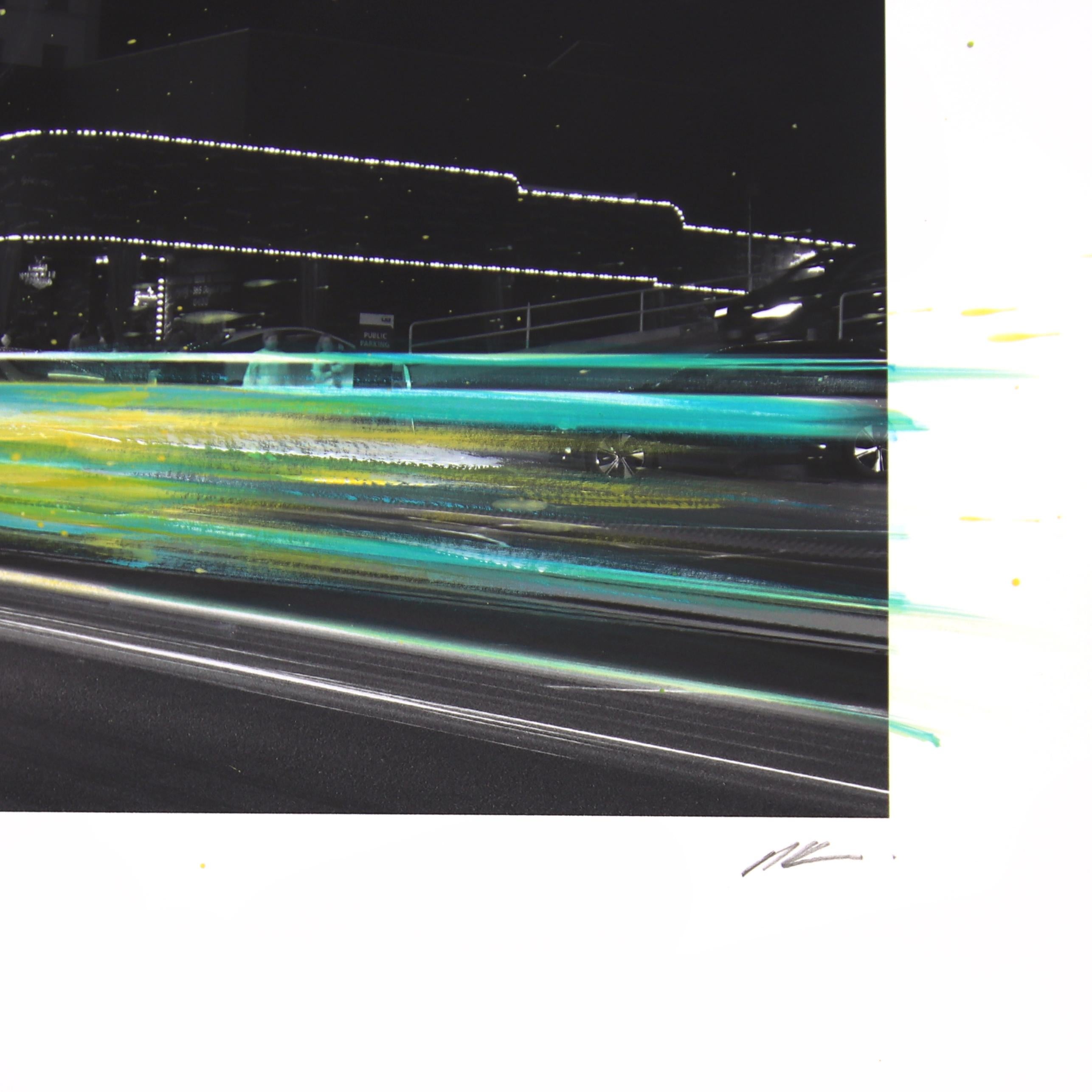 The Comedy Store - Paysage urbain Photographie Peinture Art sur papier en vente 2