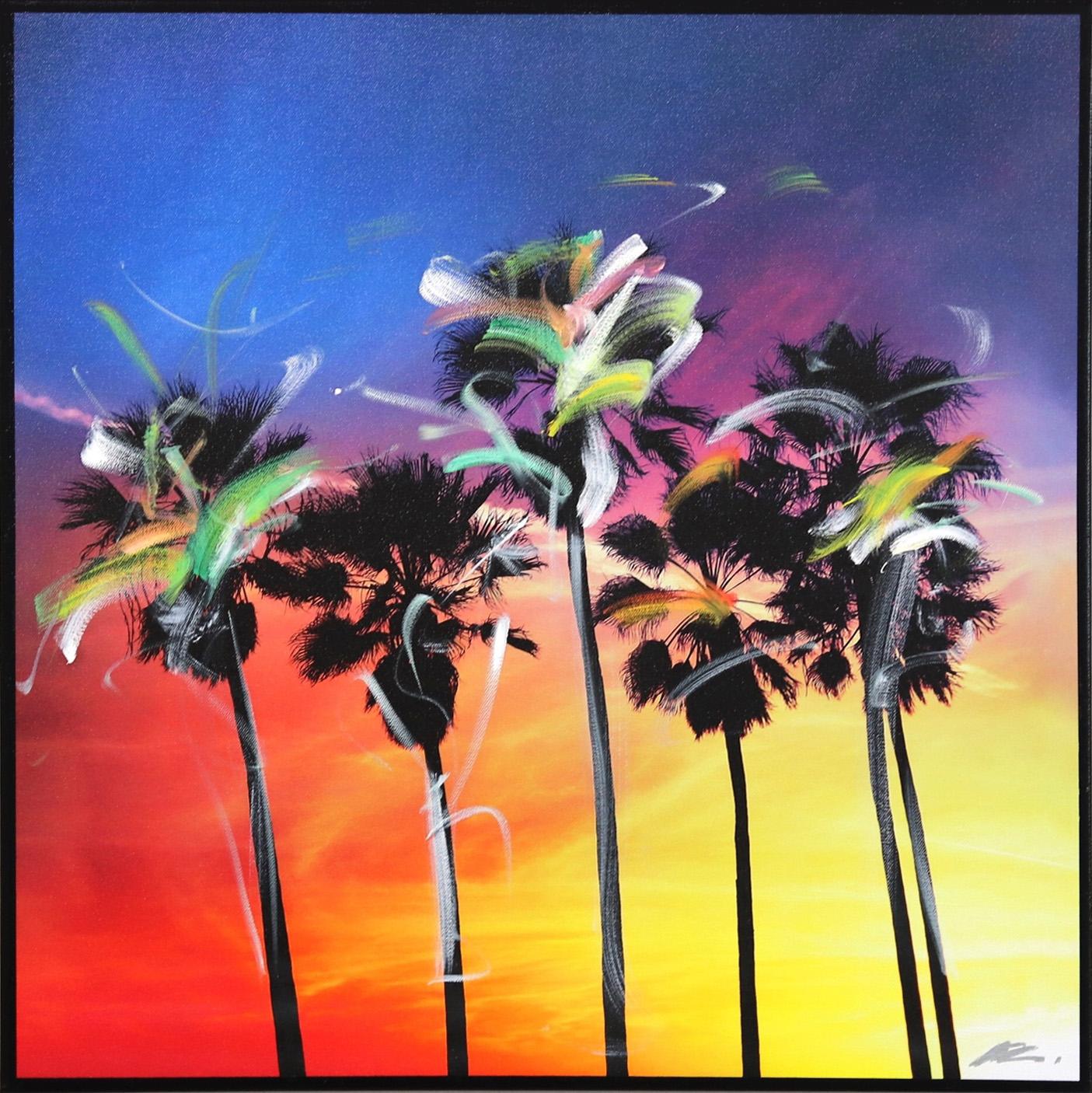 Pete Kasprzak Landscape Photograph – Venedig Kalifornien Multi Palms 