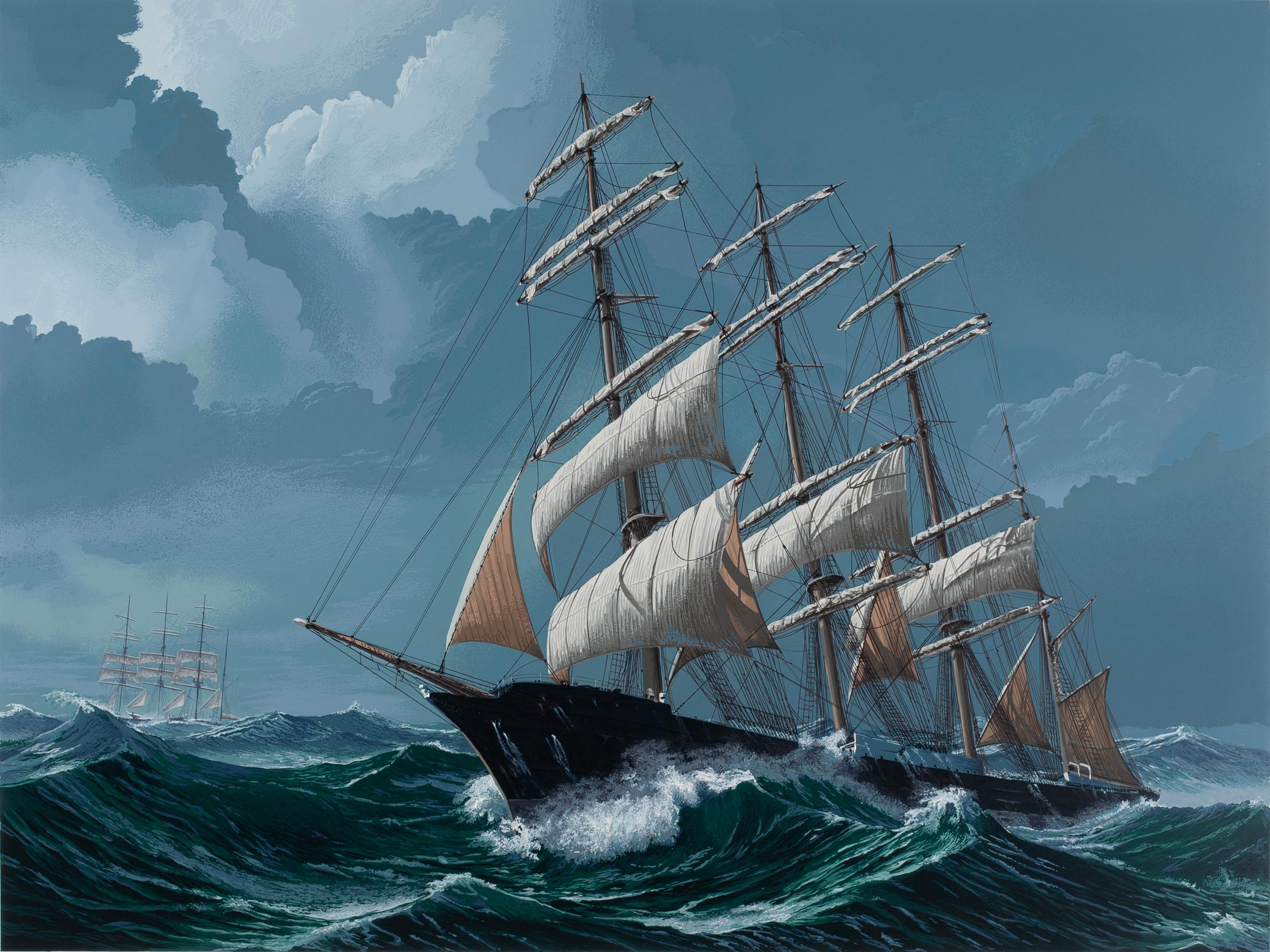 Against the Angry Sea - Painting by Pete Peterson