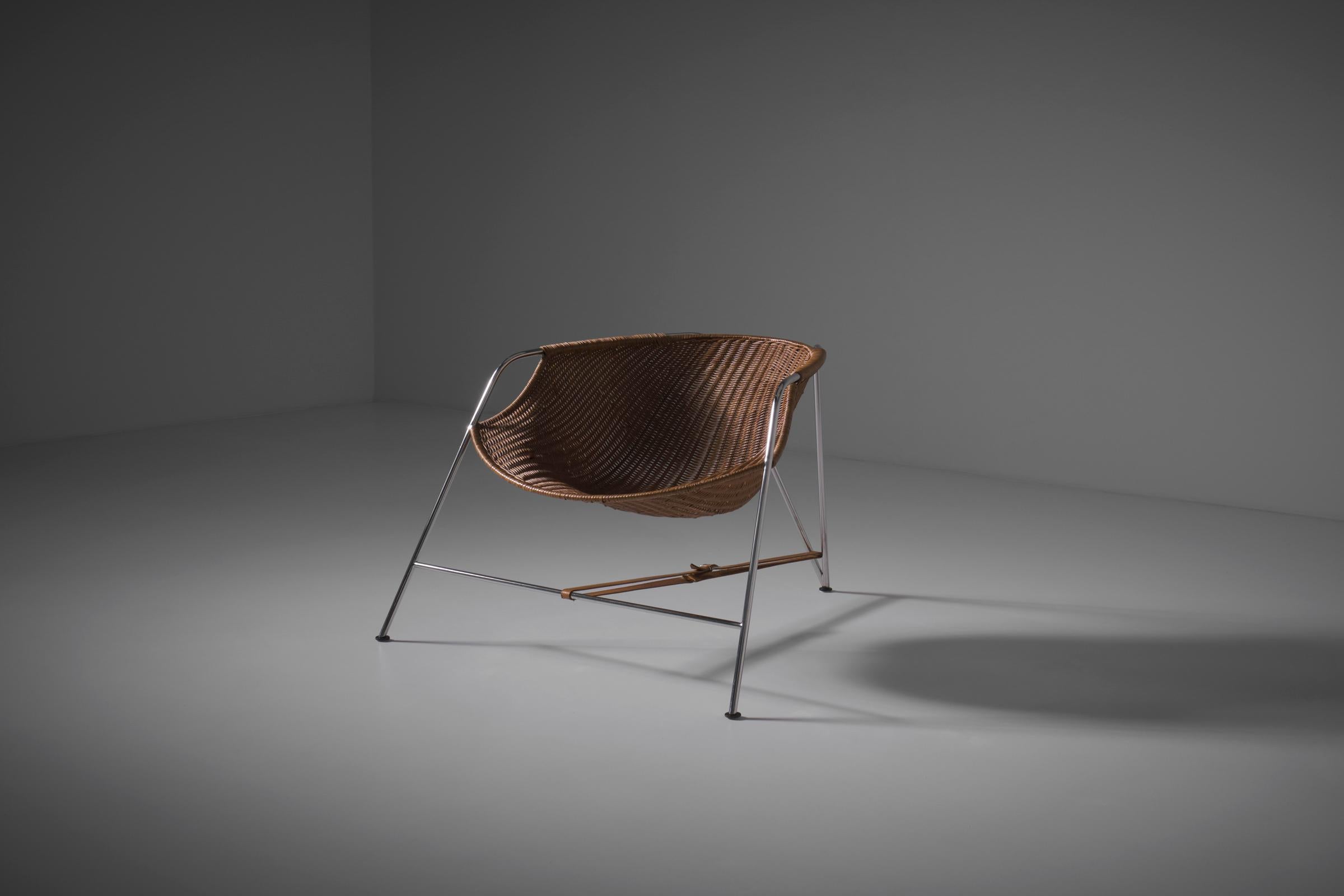 Mid-Century Modern Pete Sans ‘Coqueta’ Lounge Chair, Spain 1980s