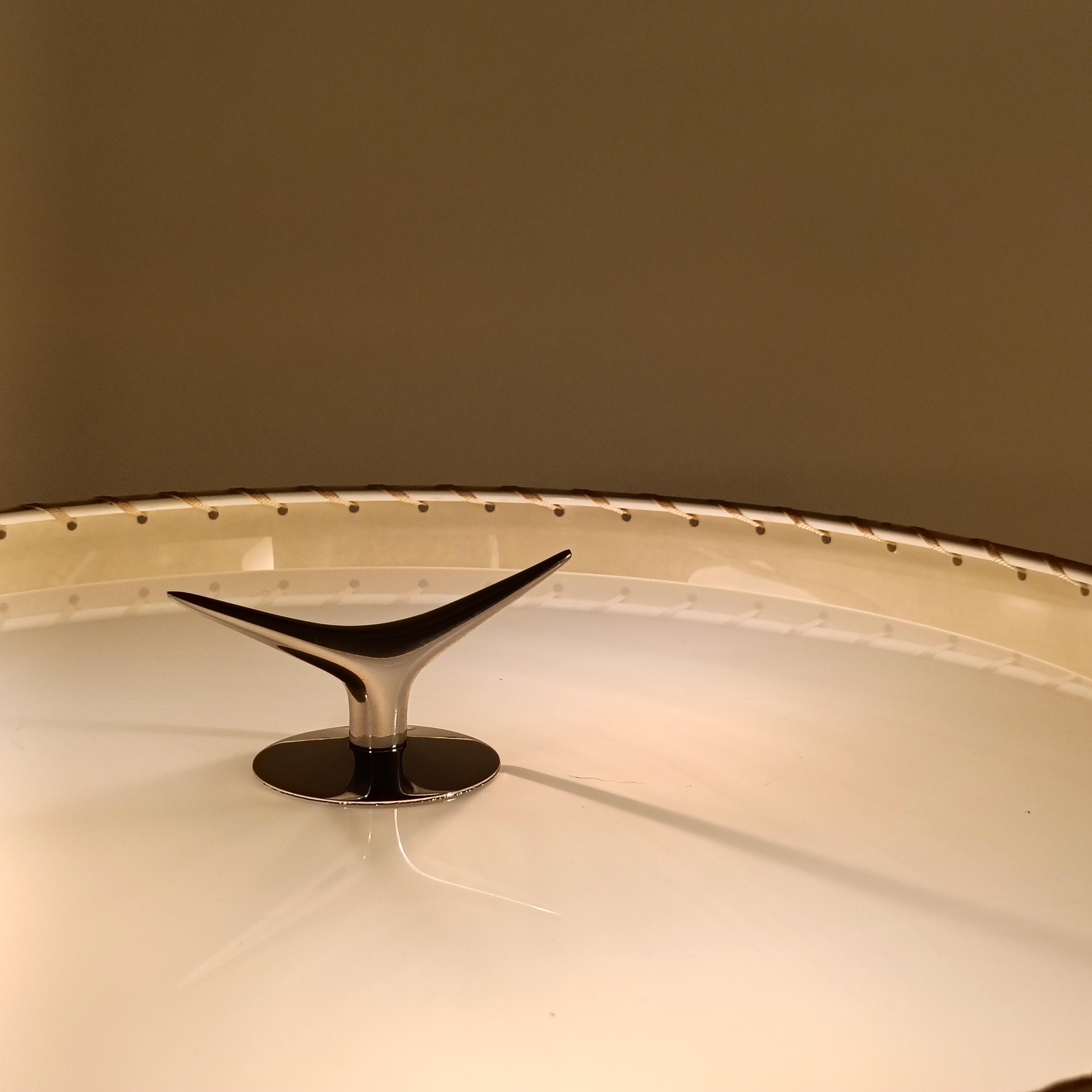 Aluminum Pete Sans for Taller Uno. Post-Modern table/floor lamp, Spain, 1980s For Sale