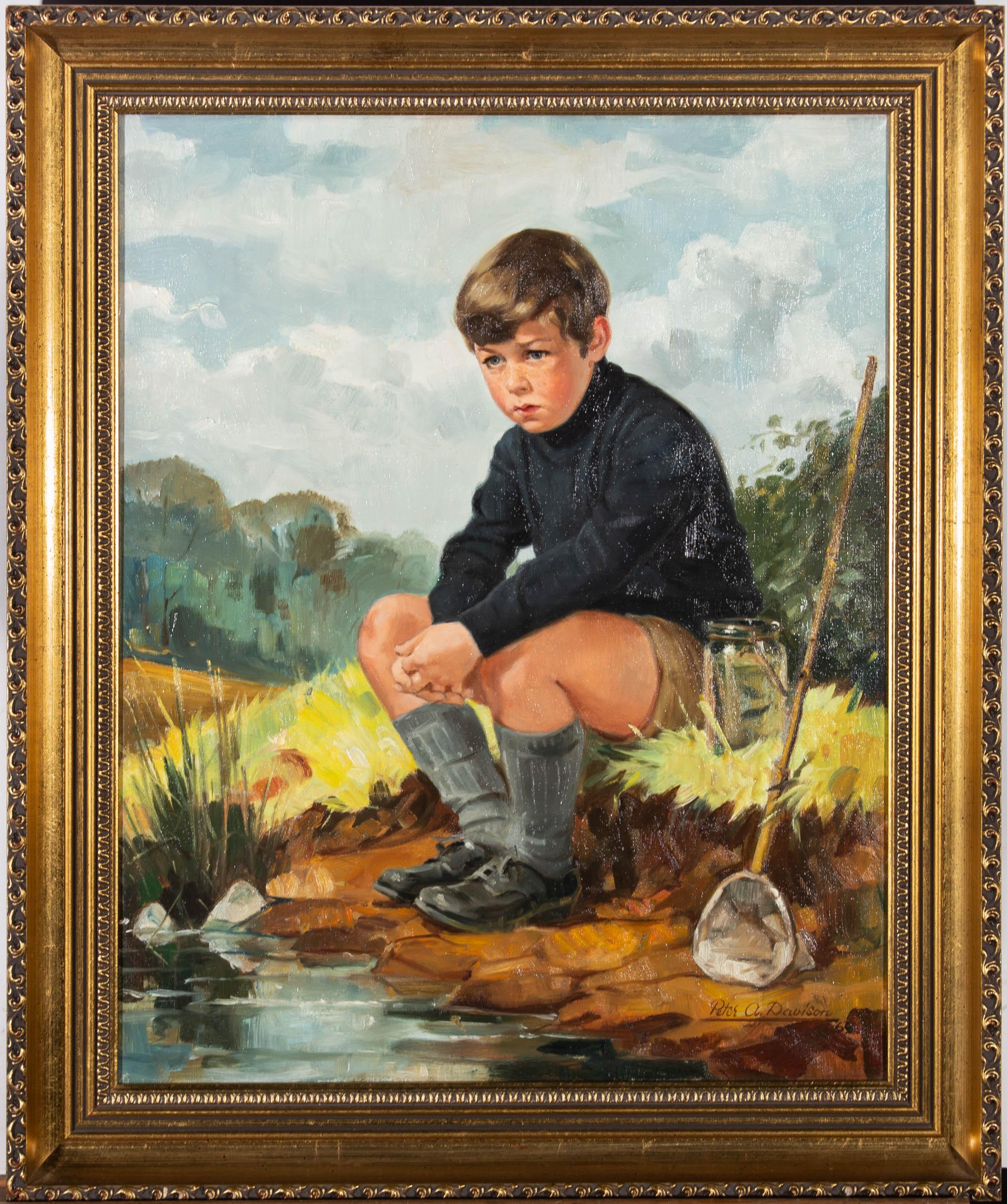 crying boy painting ebay