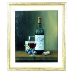 Peter A. Kotka, Stiil Life with Bottle of 1997 Chateau Belgrave Haut Medoc