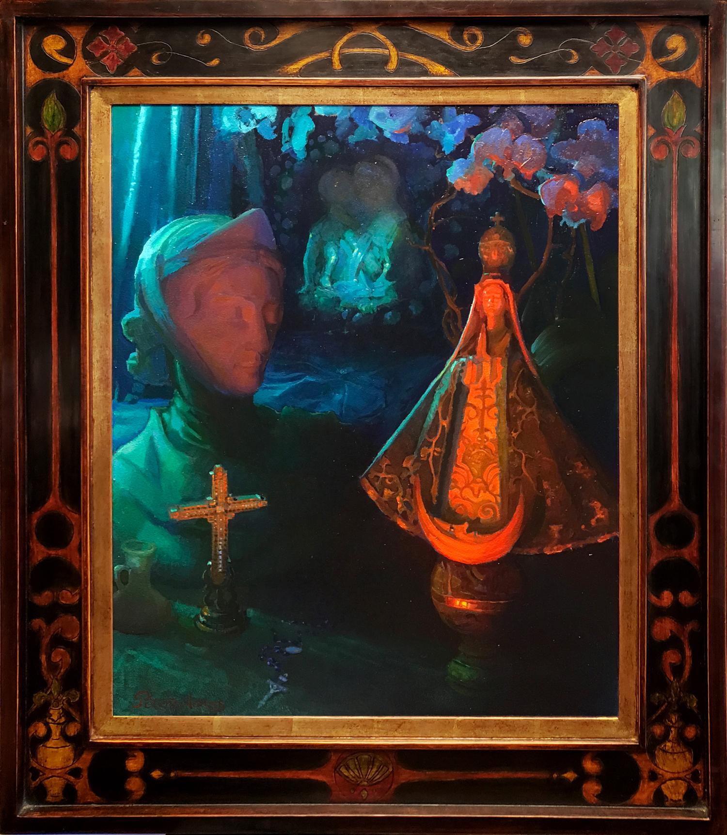 Peter Adams Figurative Painting - Aspects of Mary: Still Life, Religious, Figurative