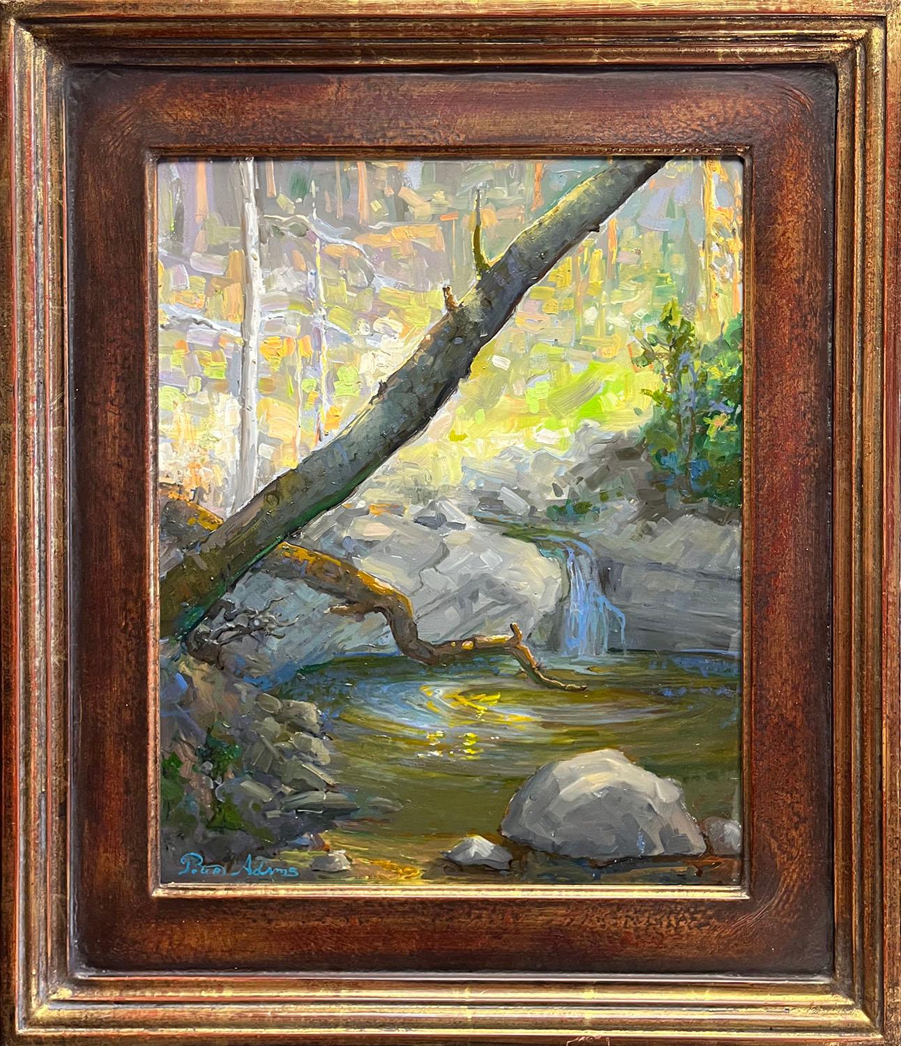Fallen Trees; Strawberry Peak - Impressionist Painting by Peter Adams