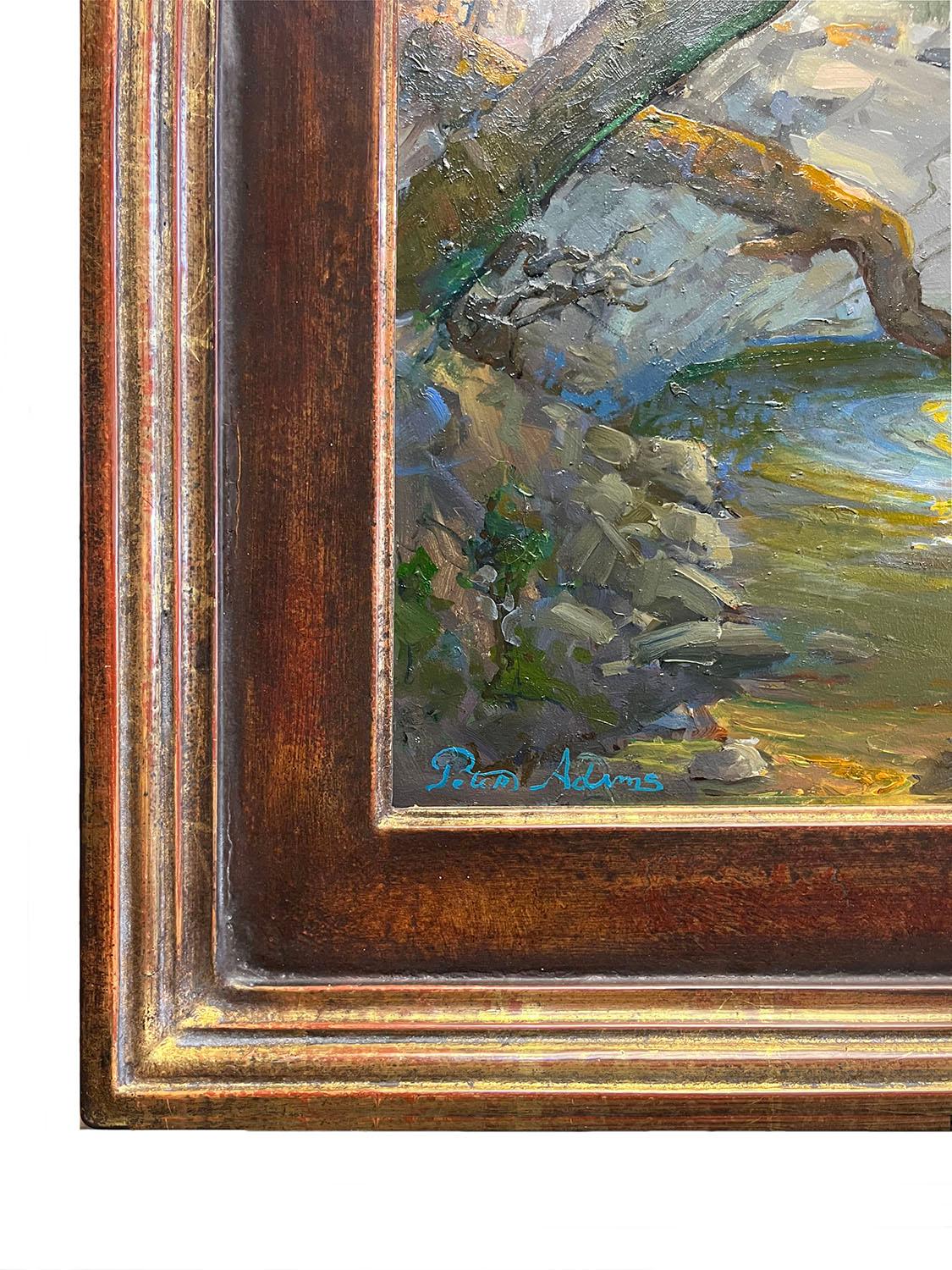 Fallen Trees; Strawberry Peak - Brown Landscape Painting by Peter Adams