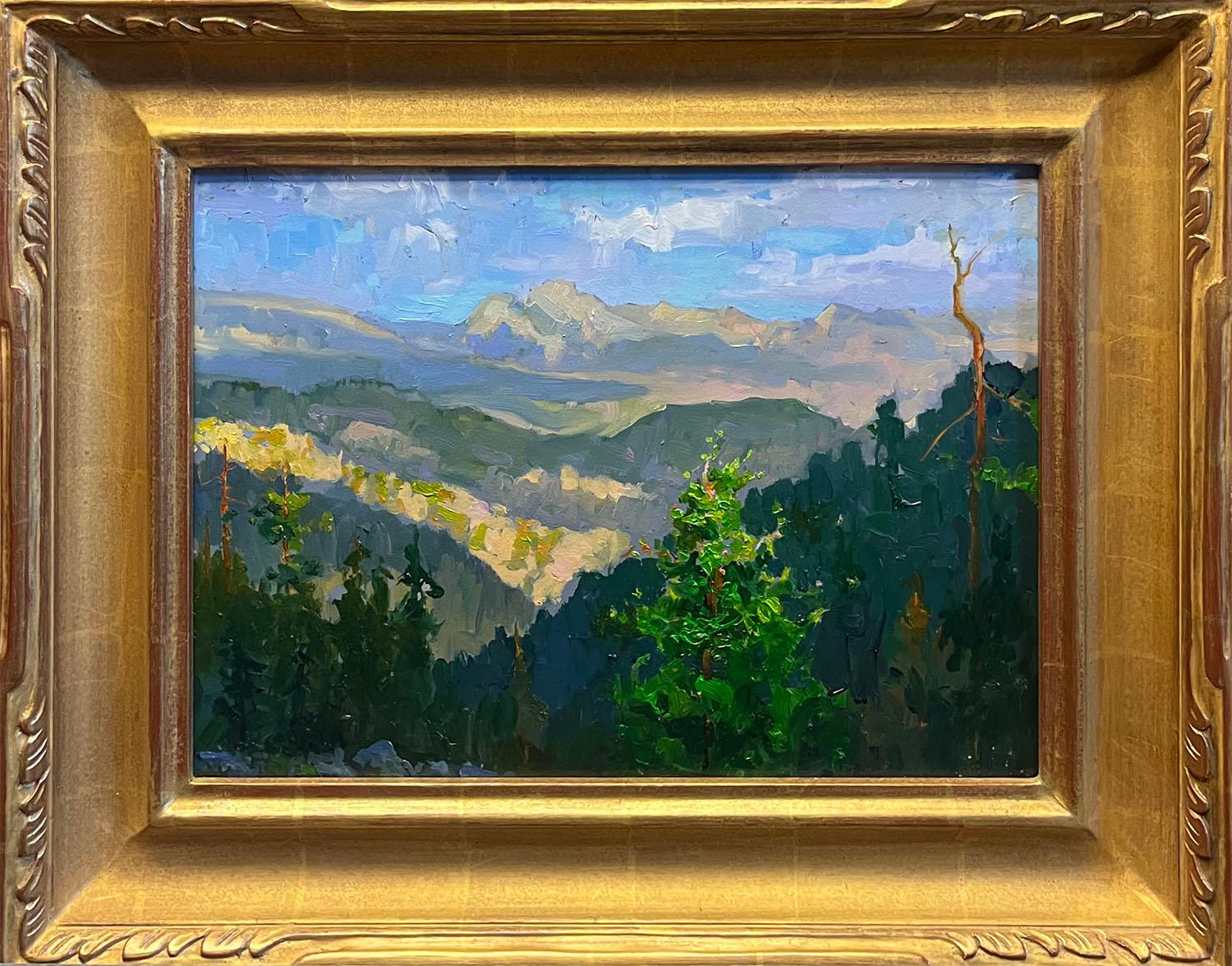 Panorama; Looking East from Mt. Disappointment - Painting by Peter Adams