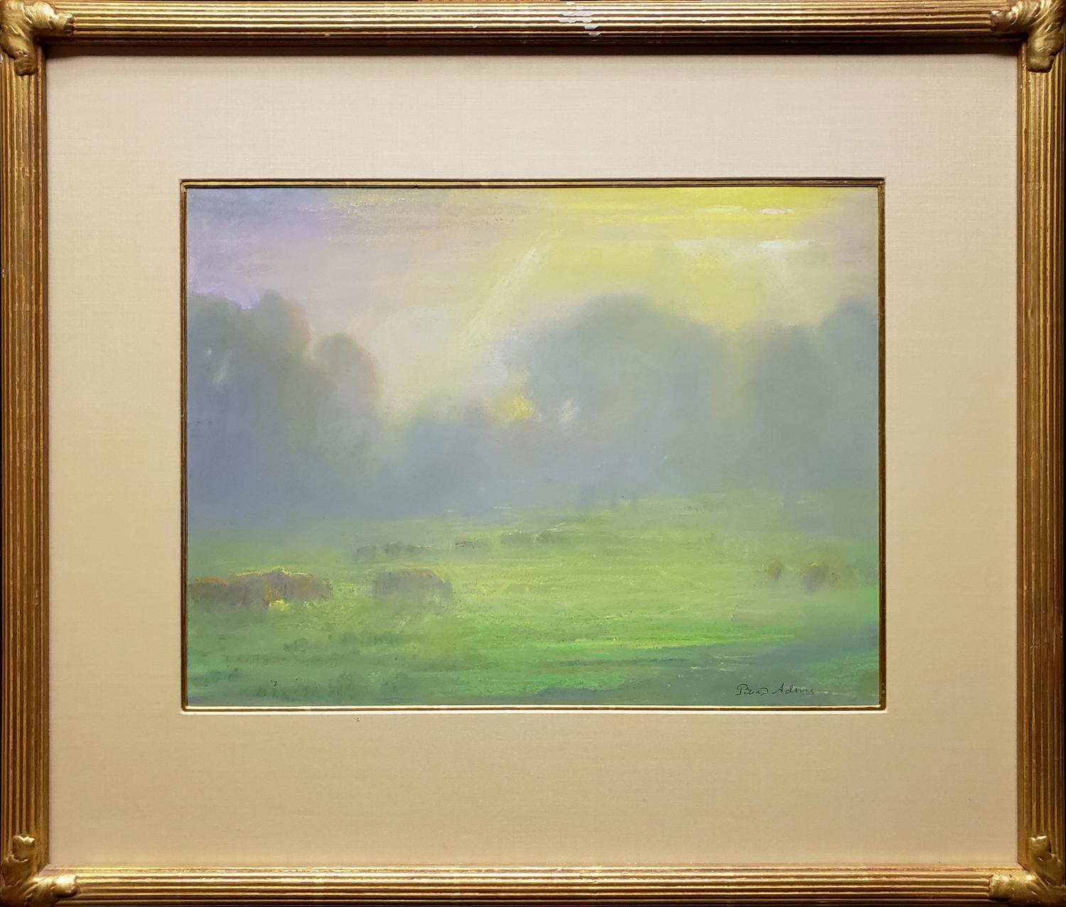 Peter Adams Landscape Painting - Pastoral Morning; Redding