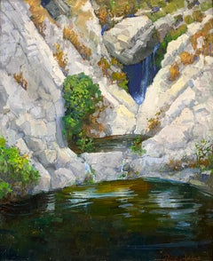 Pools au-dessus des chutes Sturtevant ; forêt de la Crête de Angeles