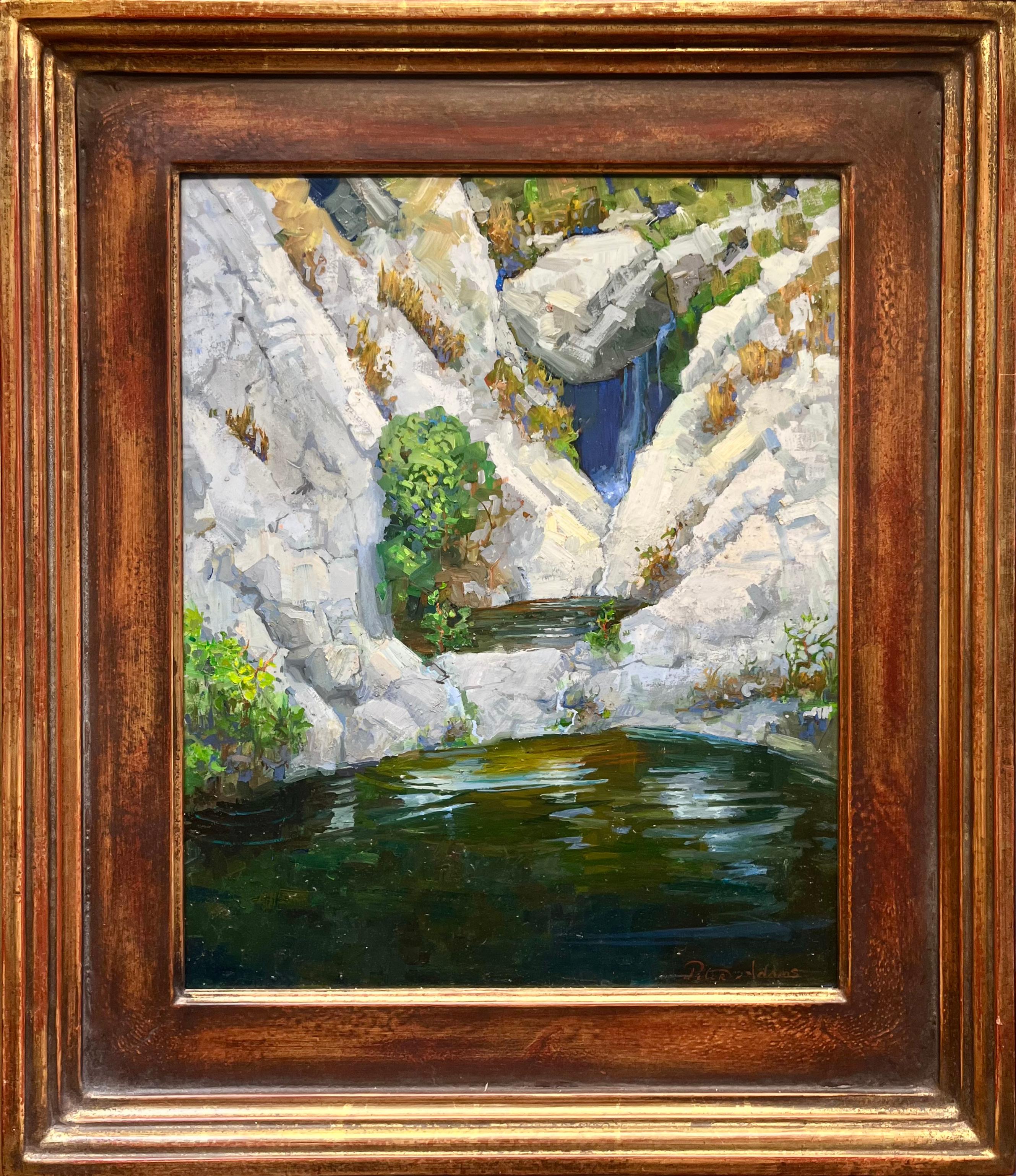Pools au-dessus des chutes Sturtevant ; forêt de la Crête de Angeles