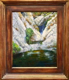 Tranquilas pozas sobre las cataratas Sturtevant; Bosque Angeles Crest