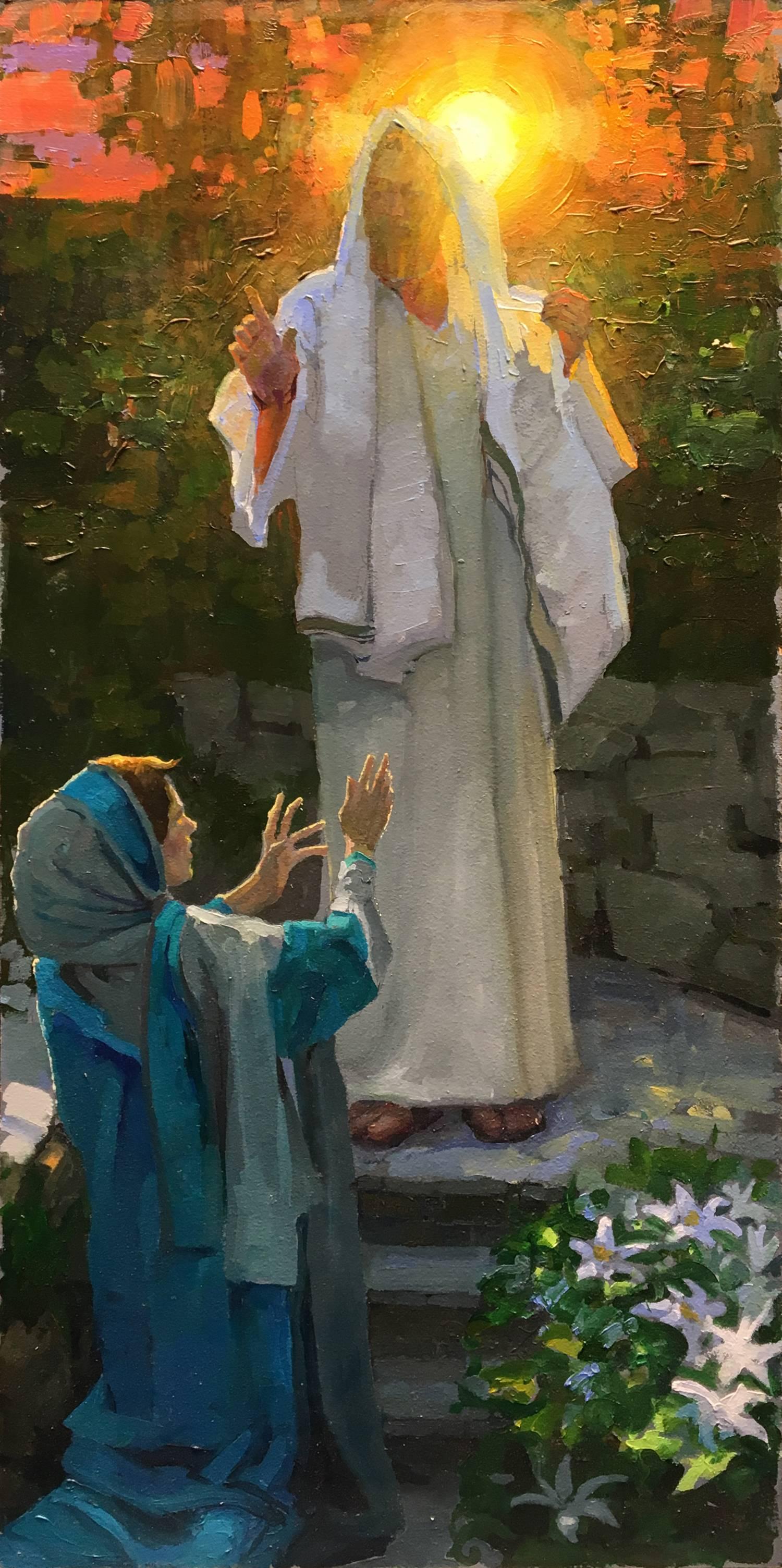Study for the Resurrection - Painting by Peter Adams