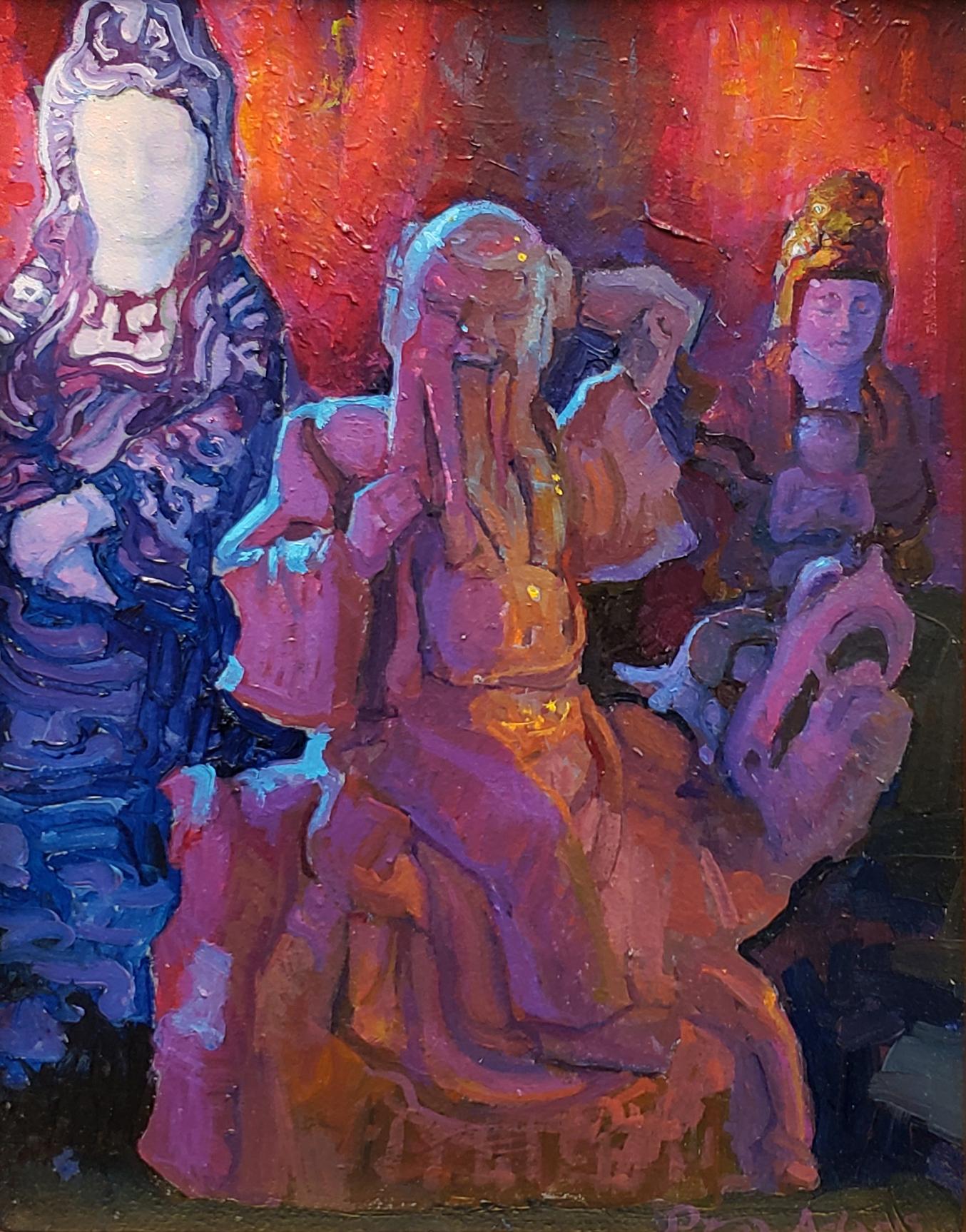 Domare il drago Lohan - Painting di Peter Adams