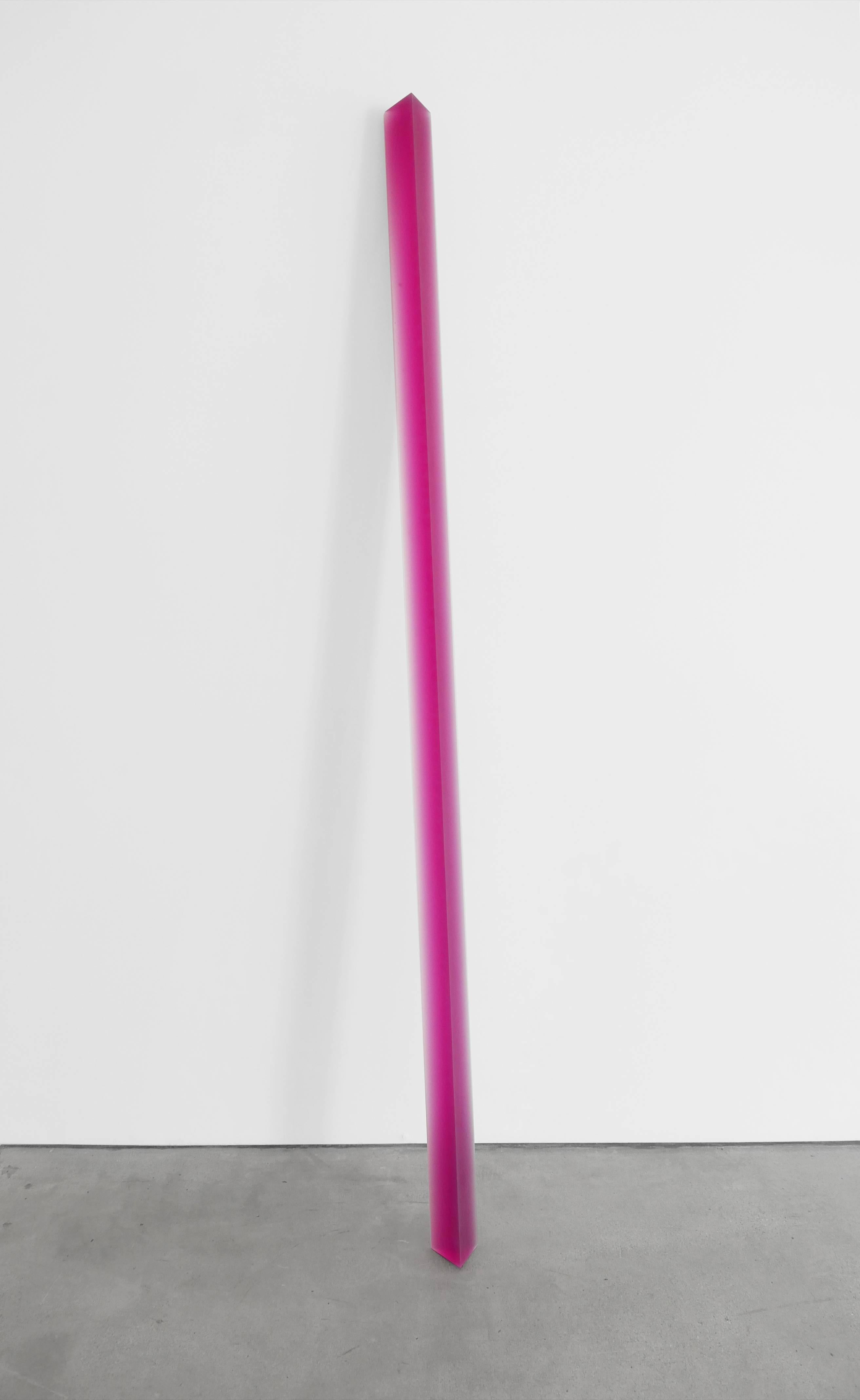 Pink Leaner - Sculpture by Peter Alexander