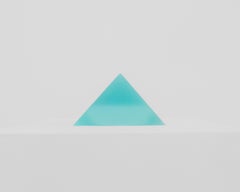 Untitled (Aqua Urethane Pyramid), 2012