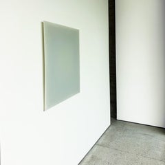 Senza titolo (Rilievo murale a forma di quadrato verde radiante), 2013