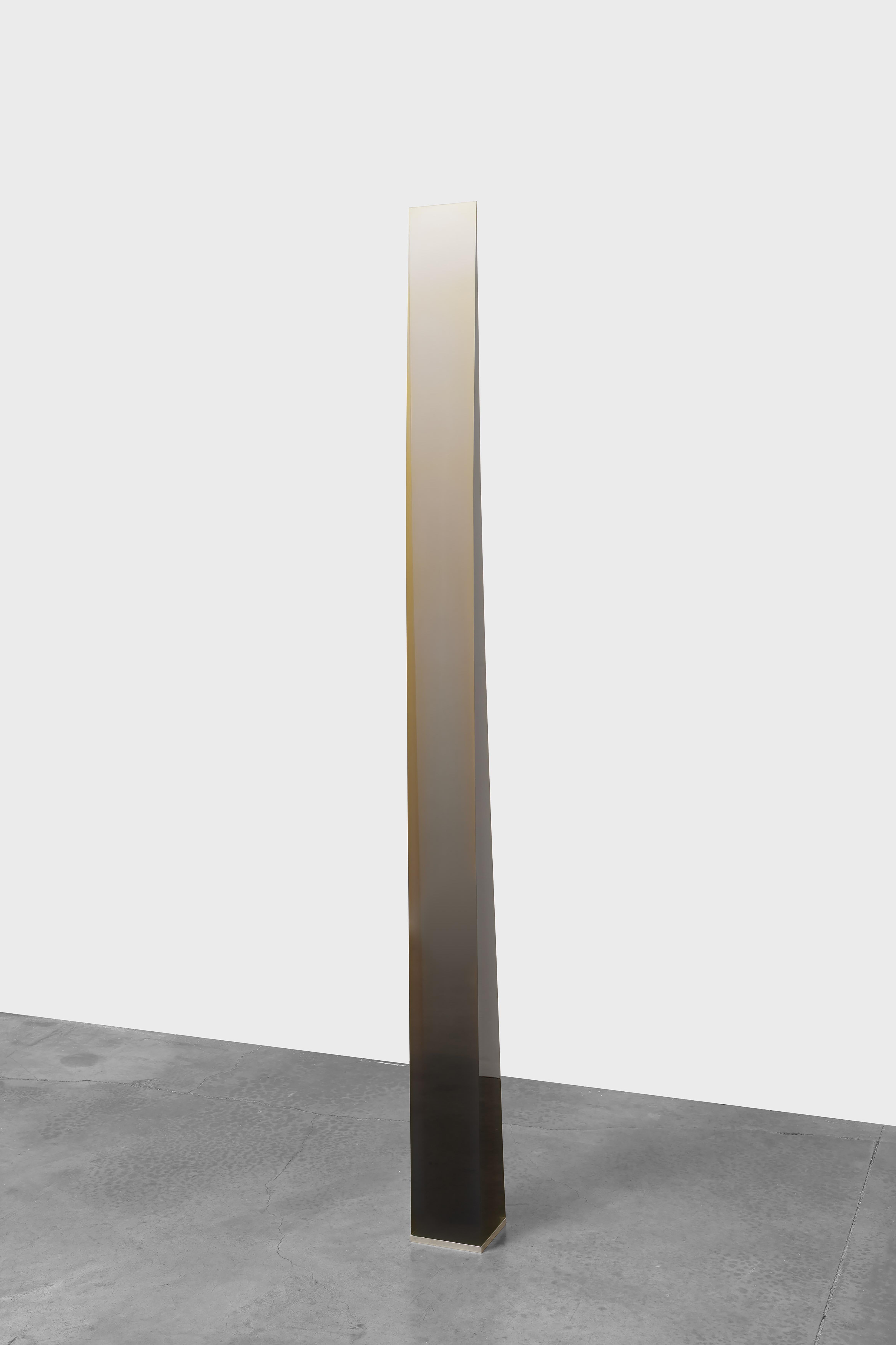 Untitled (Tall Black/Amber Polyester Resin Wedge), 1968