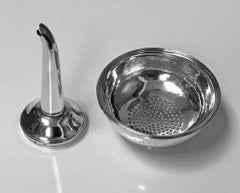Peter and Jonathan Bateman Georgian Silver Wine Funnel, London, 1790