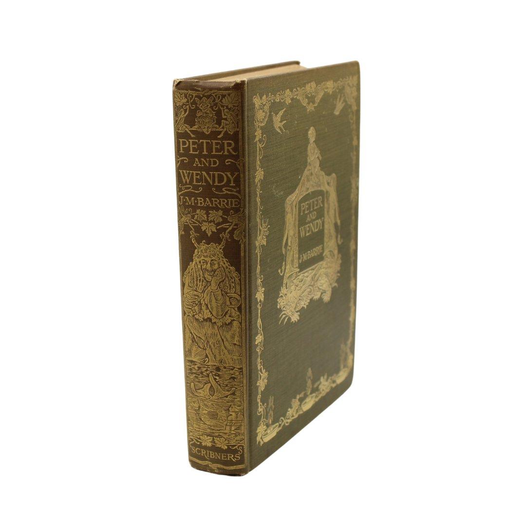 Barrie, James M. Peter and Wendy. New York: Charles Scribner’s Sons, [1911]. First American trade edition. Illustrated by F. D. Bedford. 8vo. In publisher's original pale green cloth boards, front board and spine stamped and titled in gilt.