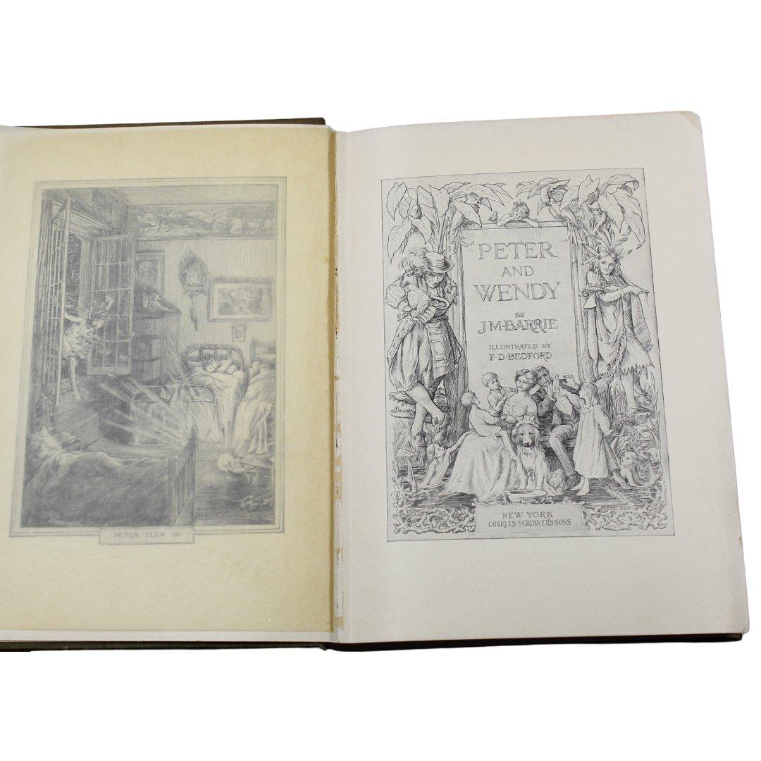 Edwardian Peter and Wendy by James M. Barrie, First American Trade Edition, 1911