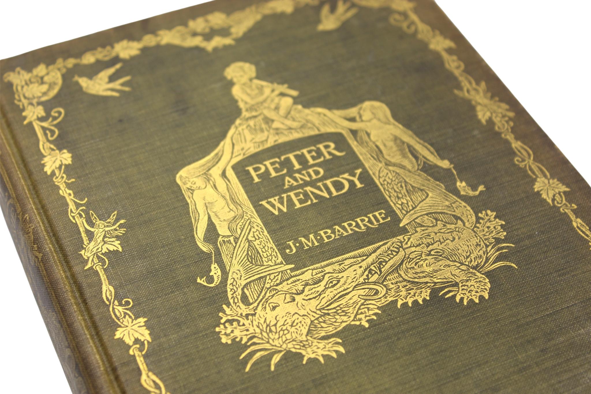 Embossed Peter and Wendy by James M. Barrie, First American Trade Edition, 1911 For Sale