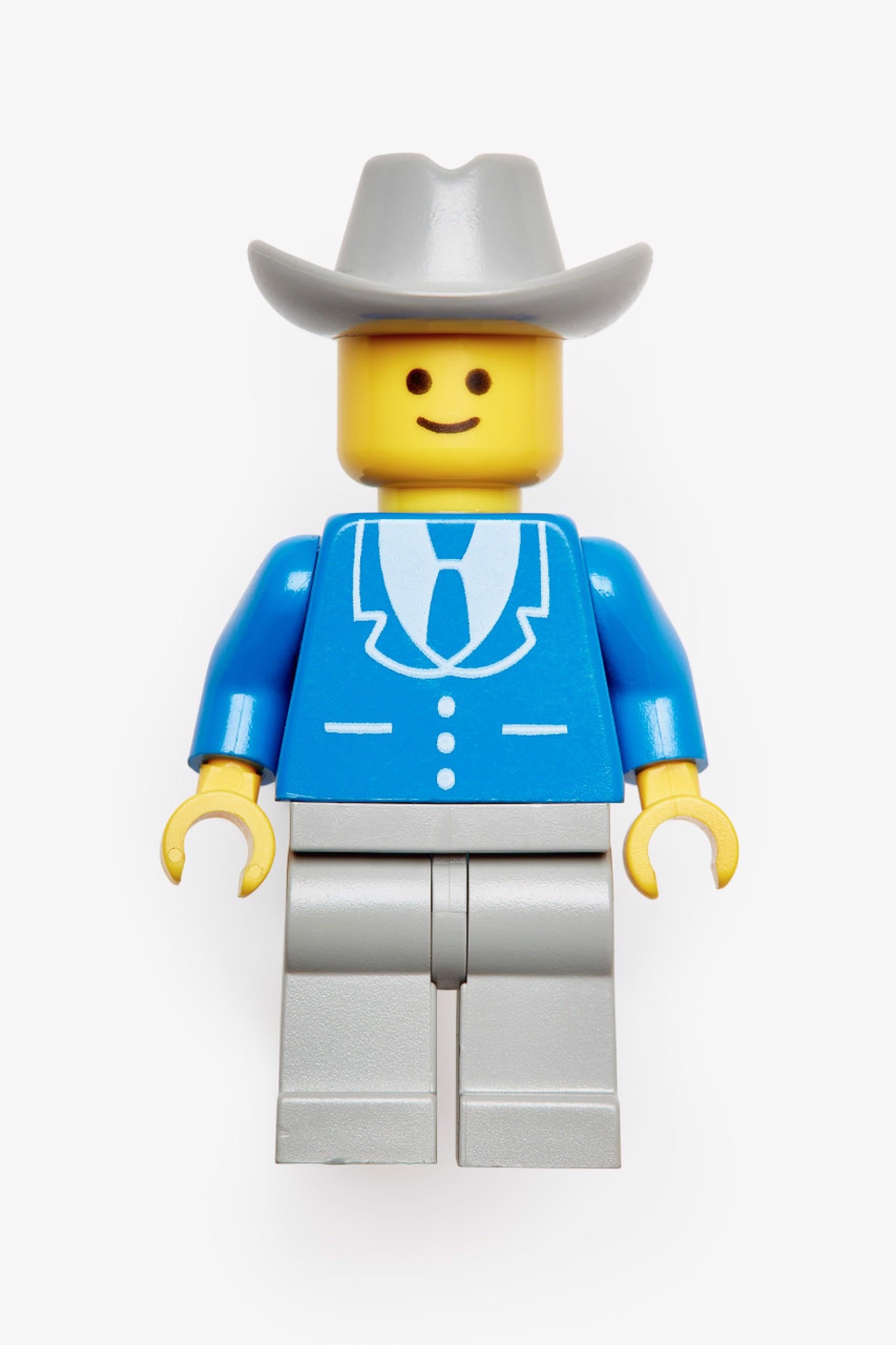 Peter Andrew Lusztyk Color Photograph - Lego "Cowboy" (60" x 48")