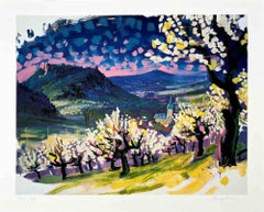 Paesaggio - Lithograph by Peter Angermann - 1990s