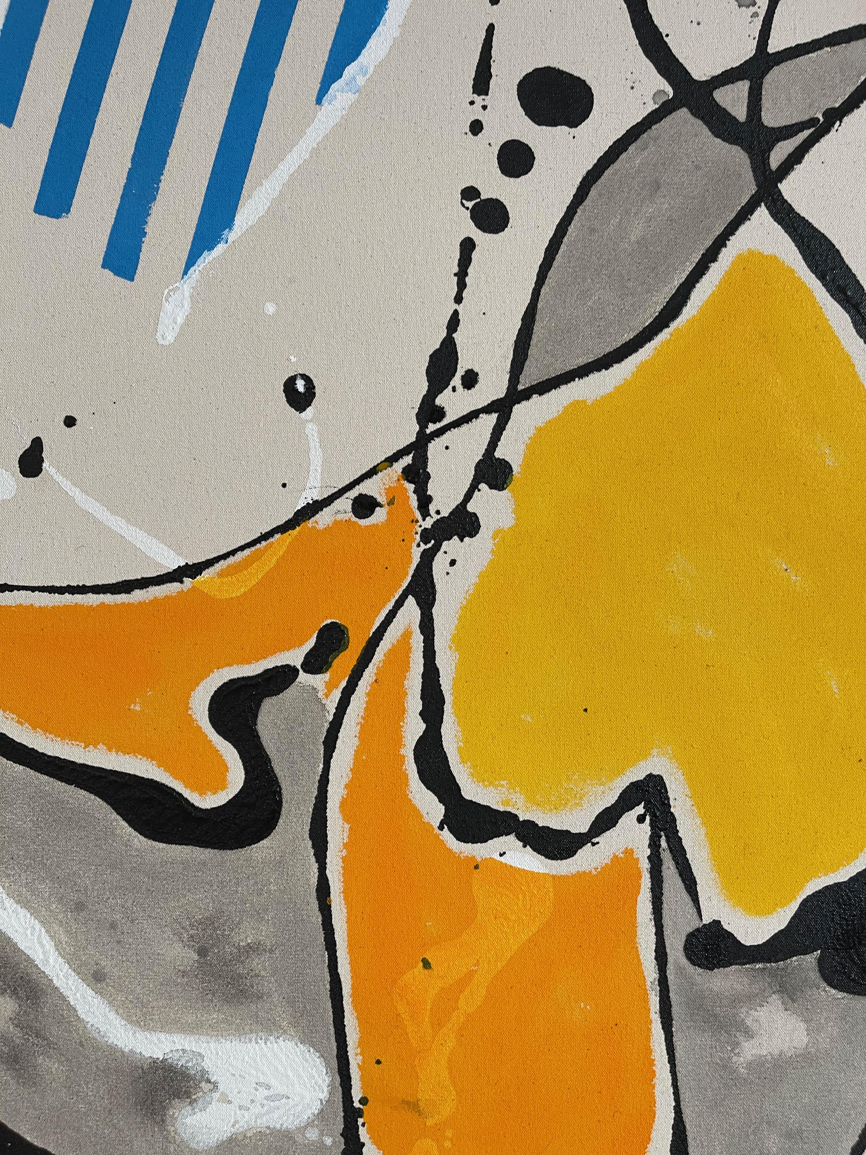 Schwedisches abstraktes expressionistisches Gemälde „Seeschaum“ von Peter Astrom im Angebot 3