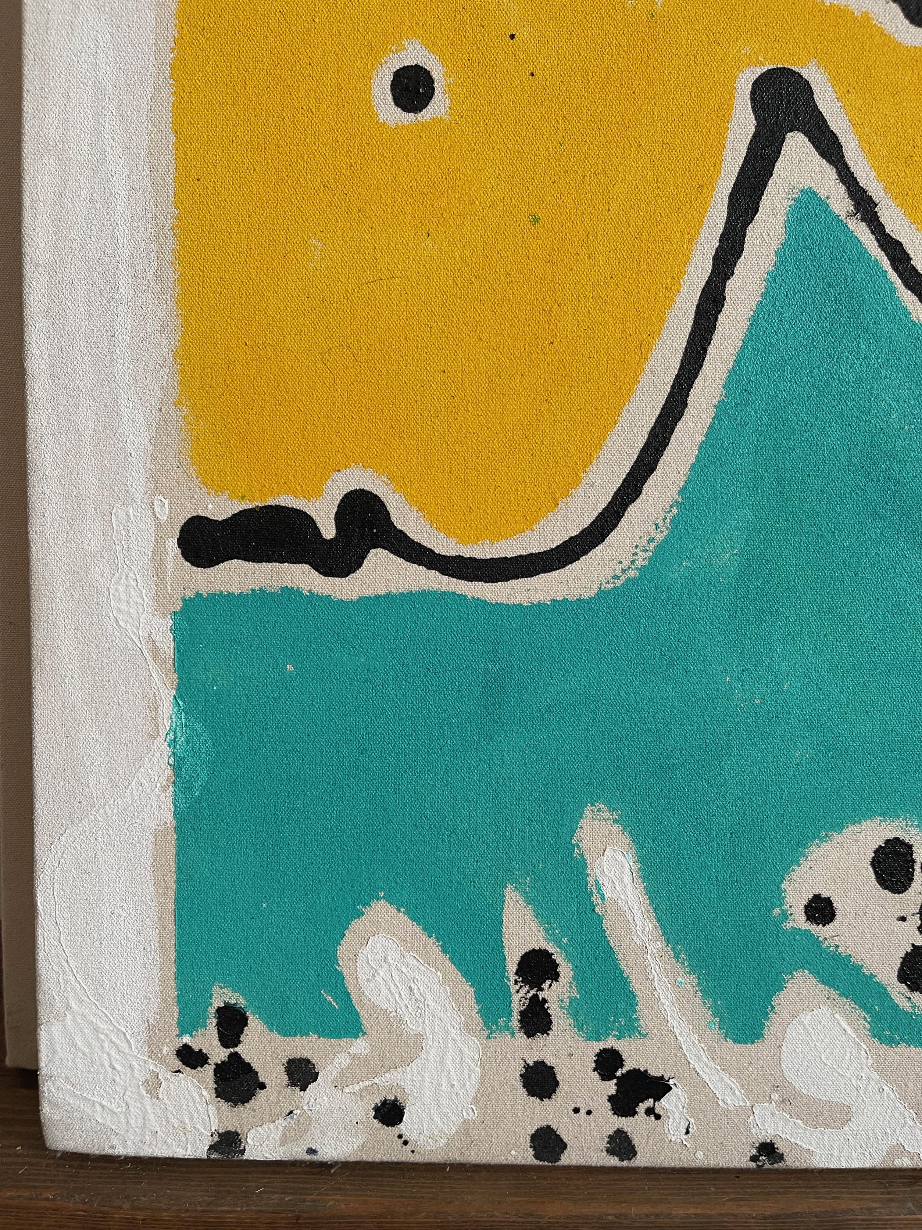 Schwedisches abstraktes expressionistisches Gemälde „Seeschaum“ von Peter Astrom im Angebot 4
