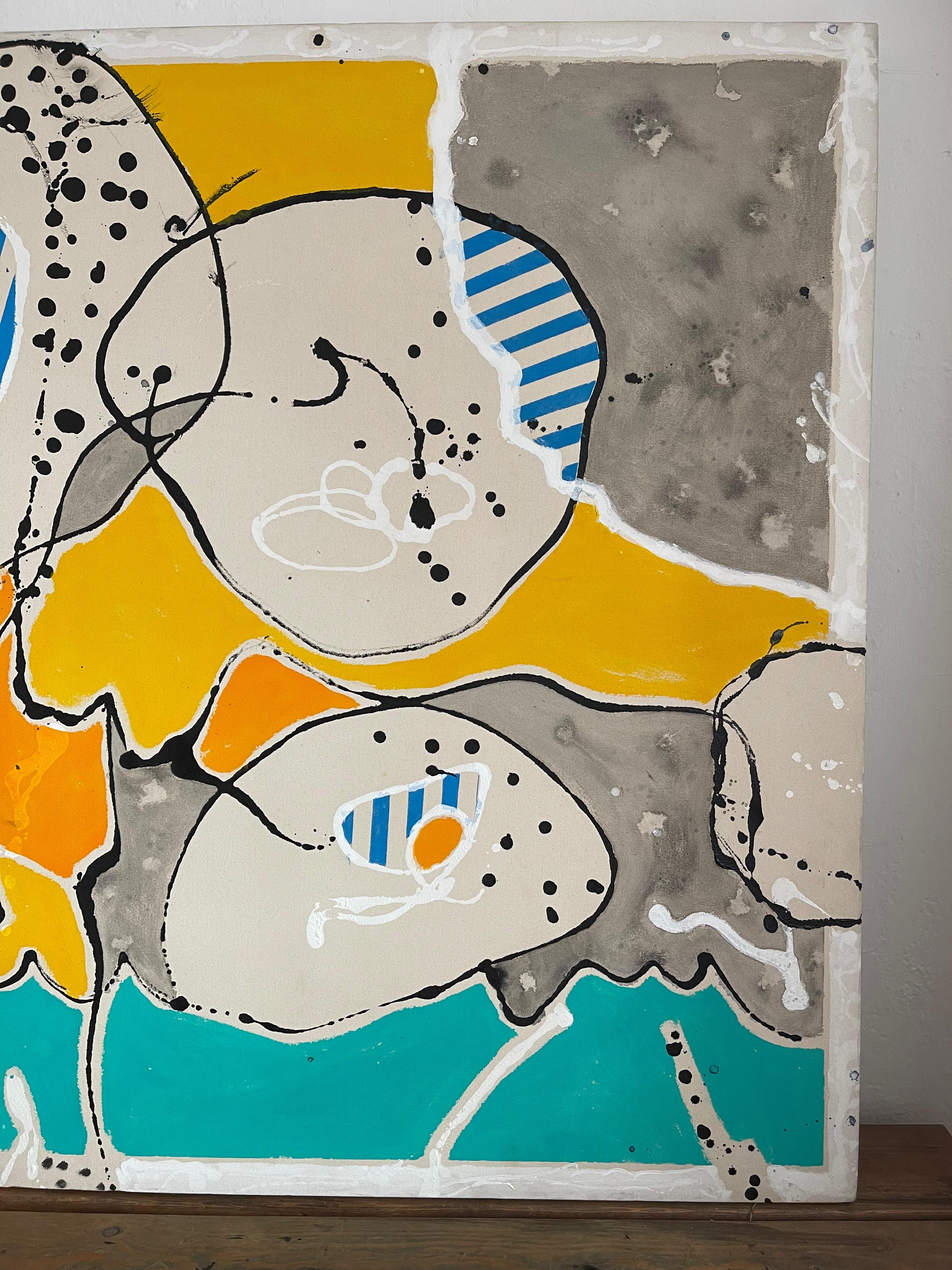 Schwedisches abstraktes expressionistisches Gemälde „Seeschaum“ von Peter Astrom im Zustand „Gut“ im Angebot in New York, NY