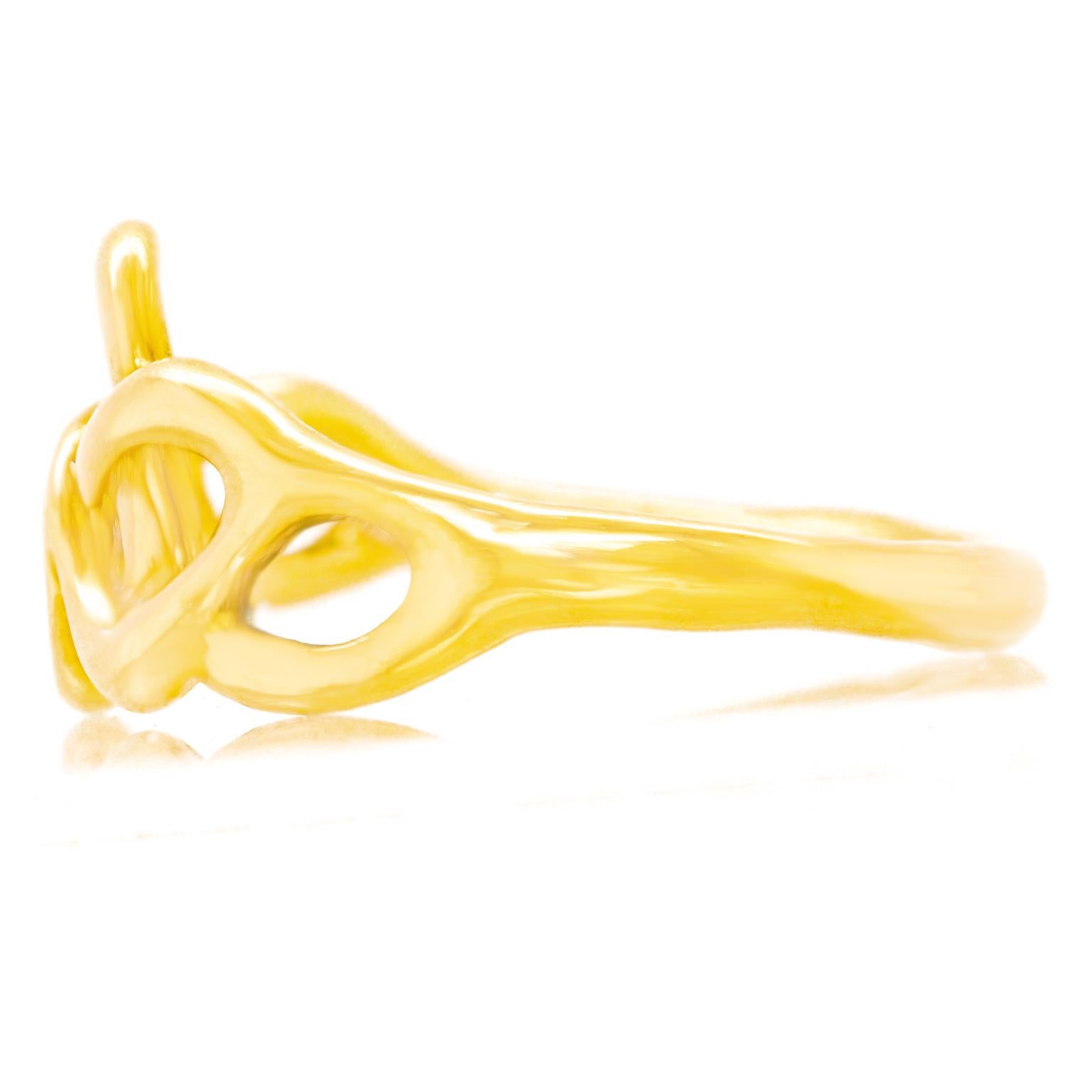 Women's or Men's Peter Aylen Gold Knot Ring