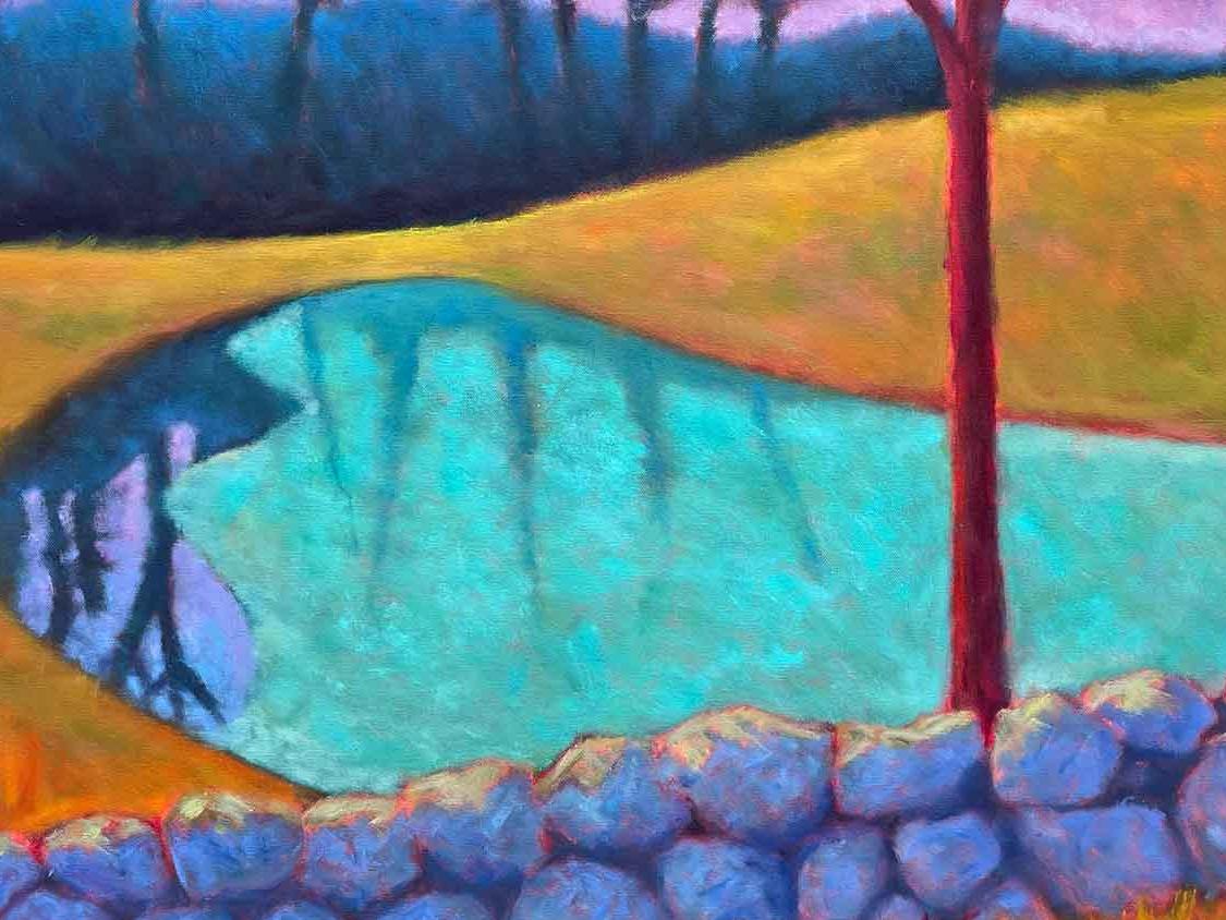 Spring Thaw Oil /Canvas  Landscape  Light & Color   New England 40