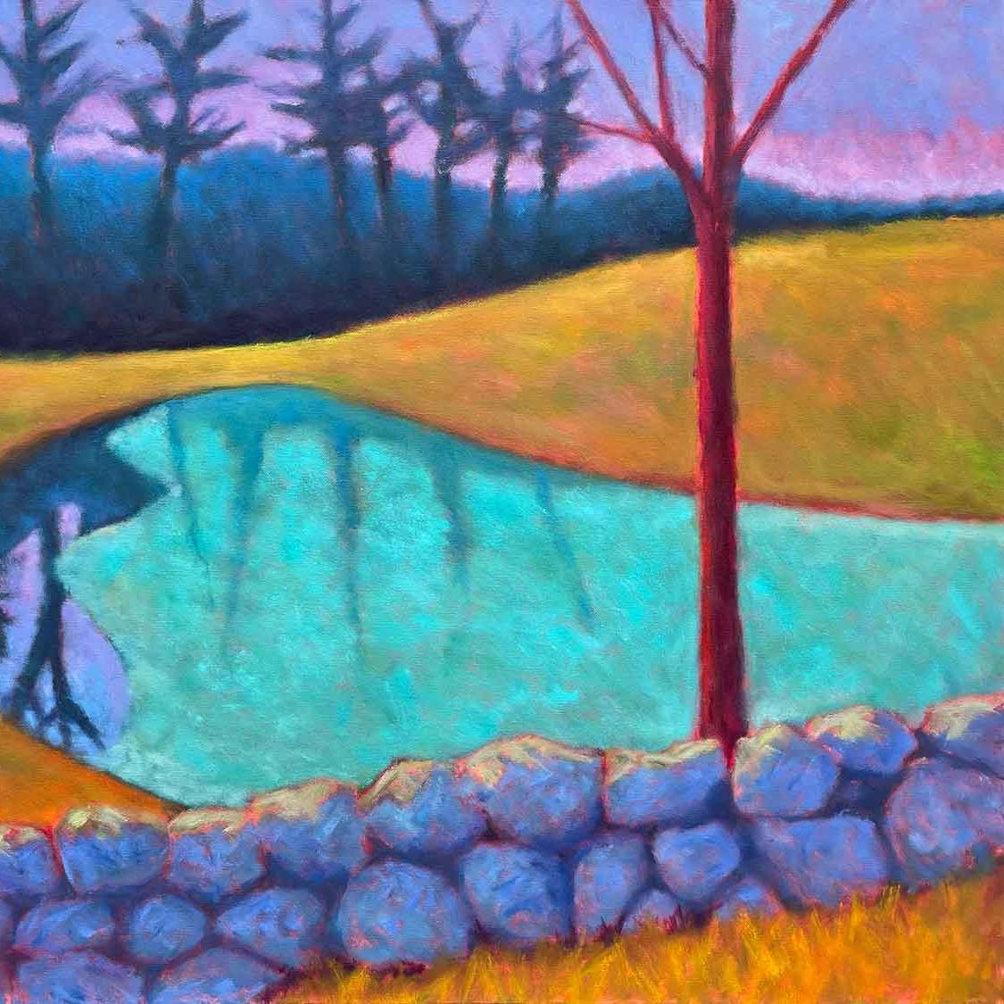 Spring Thaw Oil /Canvas  Landscape  Light & Color   New England 40