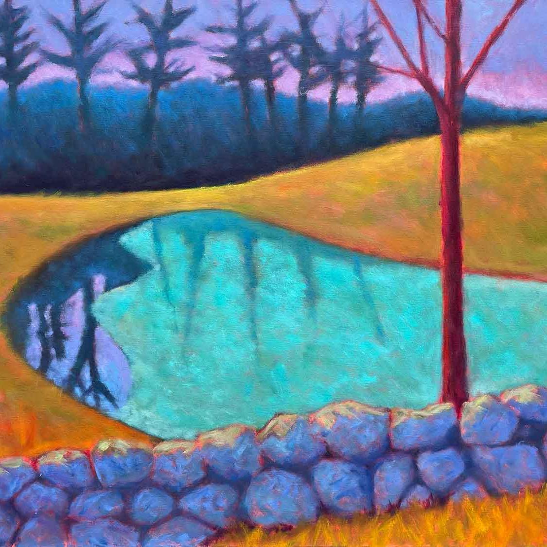 Spring Thaw Oil /Canvas  Landscape  Light & Color   New England 40
