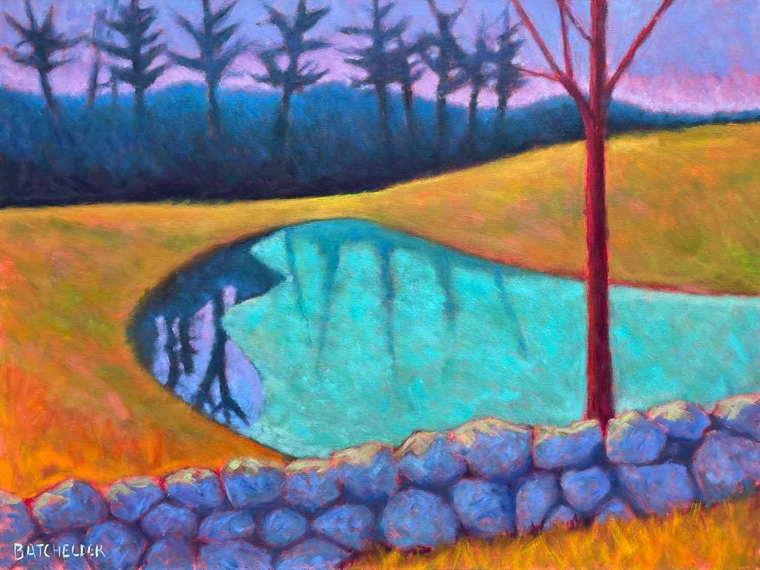 Spring Thaw Oil /Canvas  Landscape  Light & Color   New England 40