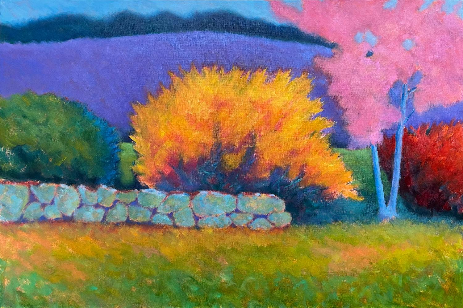 Springtime  Oil /Canvas  Landscape  Light & Color   New England - Painting by Peter Batchelder
