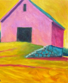 The Yellow Sky,  Oil /Canvas Landscape, Colors, Architecture $3000