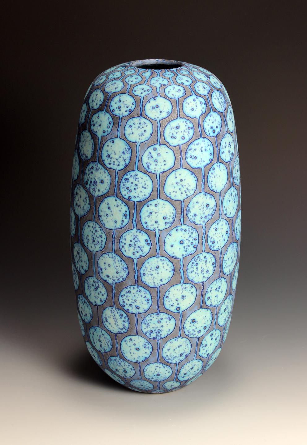 Earthenware Peter Beard 1970s inspired Vase